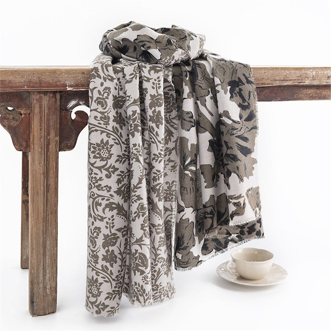Frauen, Tuch, warmes für DÖRÖY Modeschal Winterblumenschal Anti-Kälte-Schal, Schal