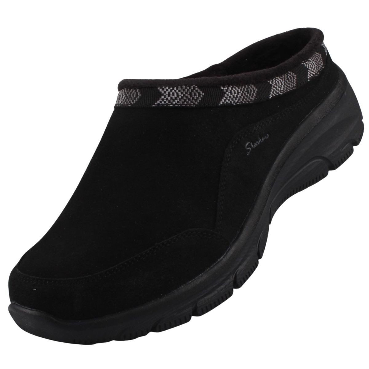 Skechers 169104-BBK Slipper Damen-Clog aus Velourleder