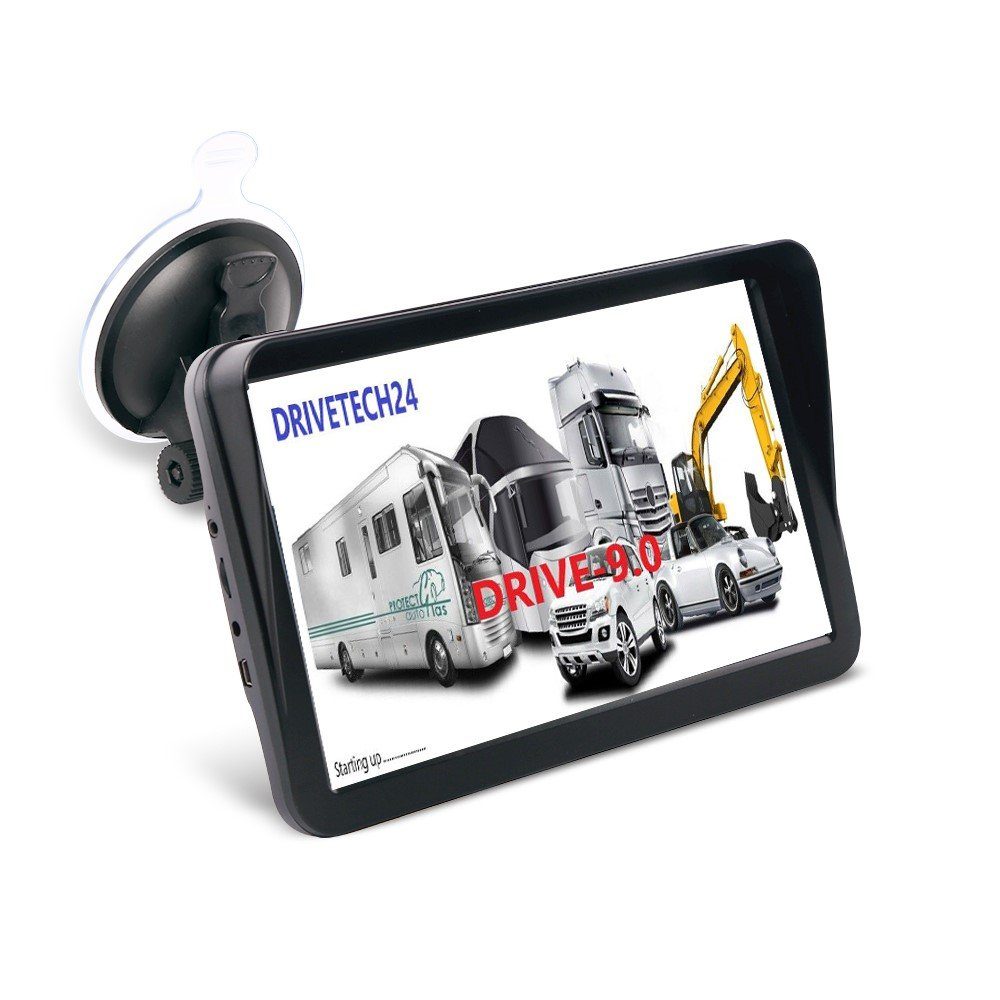 GABITECH 9 Zoll GPS Navi für LKW, PKW, BUS, WOHNMOBIL UND CAMPER LKW-Navigationsgerät