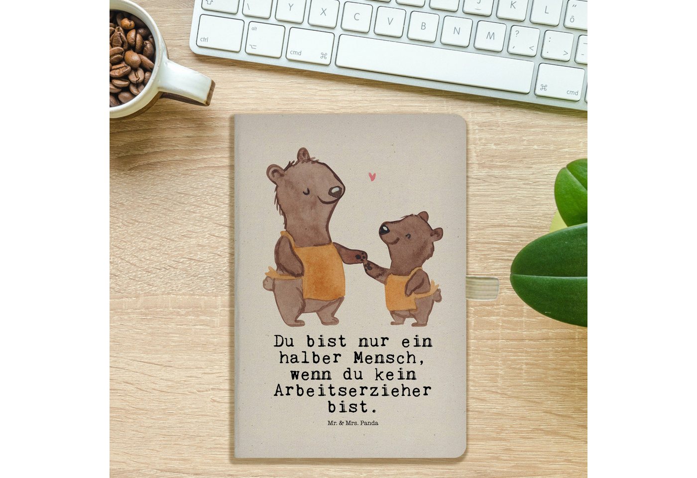 Thumbnail - Mr. & Mrs. Panda Notizbuch Arbeitserzieher Herz - Transparent - Geschenk, Arbeitspädagoge, A5 He Mr. & Mrs. Panda, Inspi...