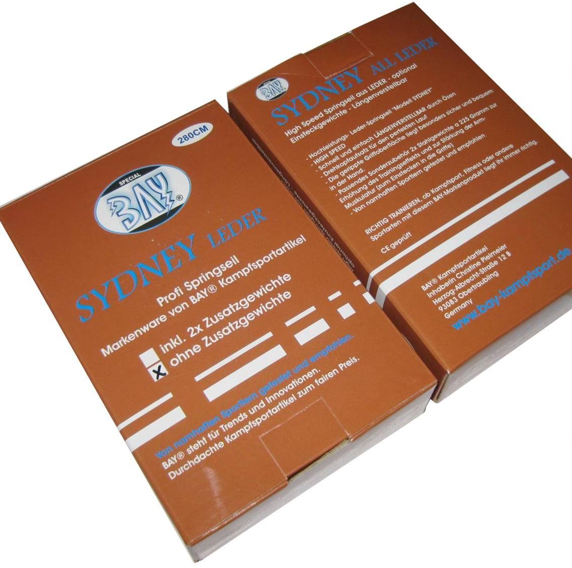BAY-Sports Springseil Sydney 280 m Leder Springseil