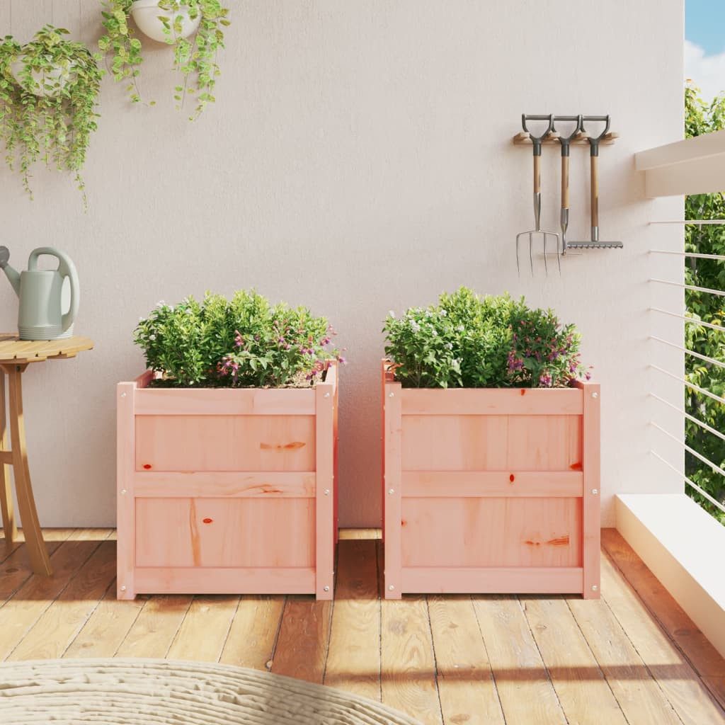 vidaXL Blumentopf Pflanzkübel 2 Stk. Massivholz günstig online kaufen