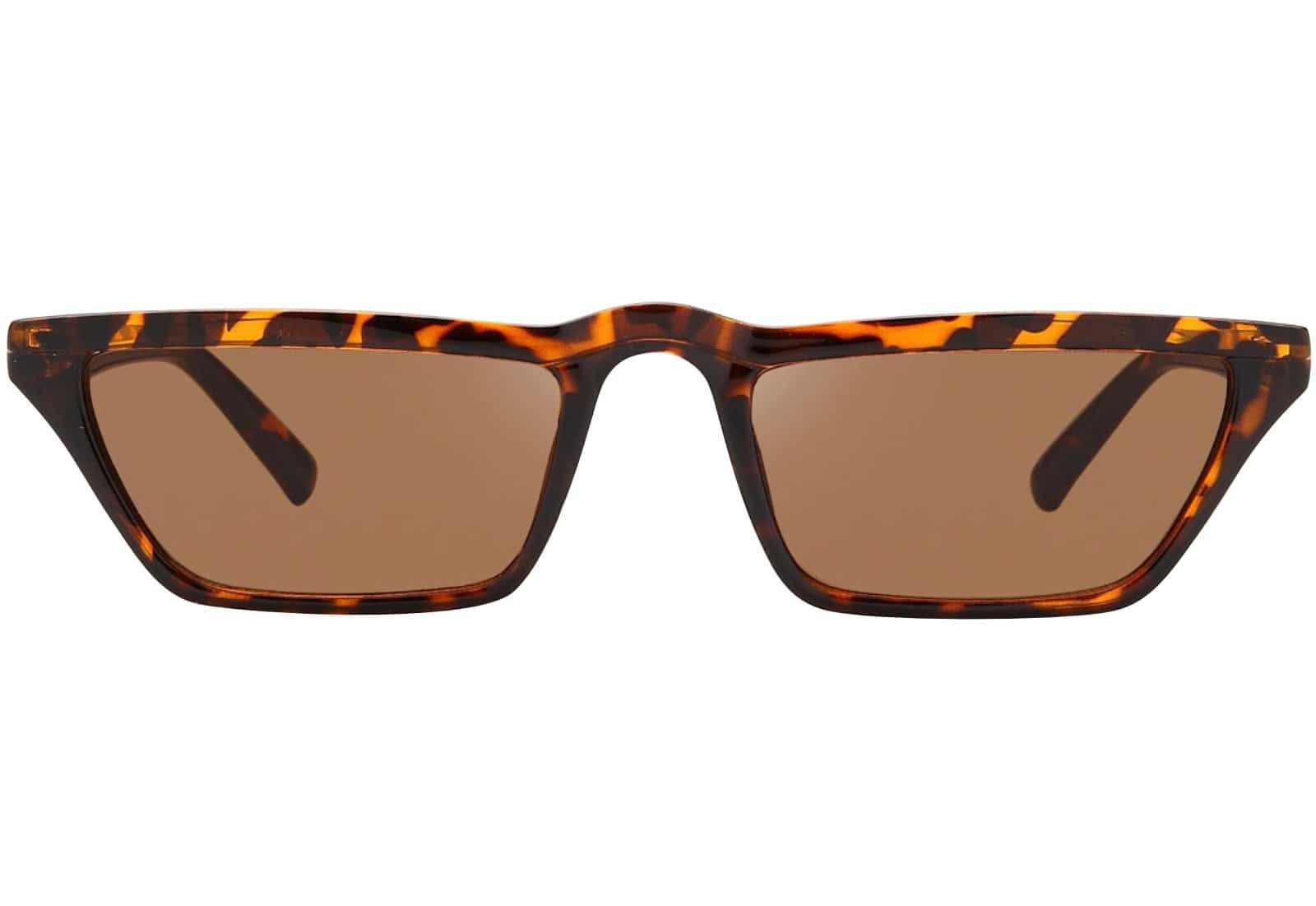 BEZLIT Eyewear Retrosonnenbrille Rundglas Designer Damen Sonnenbrille (1-St) mit schwarz und braunen Linsen – Bild 3 von 4
