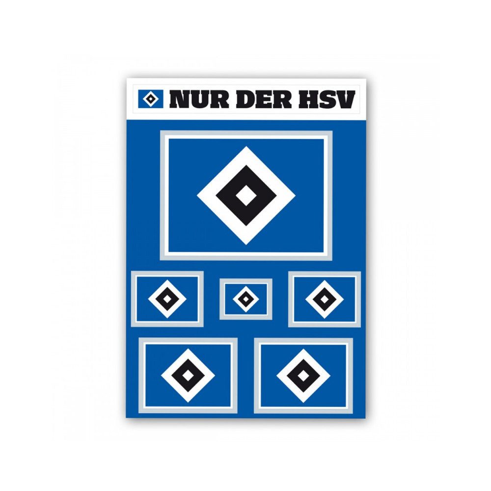 VertriebsArena GmbH Aufkleber HSV Aufkleber-Set "Raute"