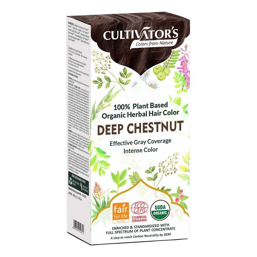 Cultivators Haarfarbe Organic Hair Color - Dunkle Kastanie 100g