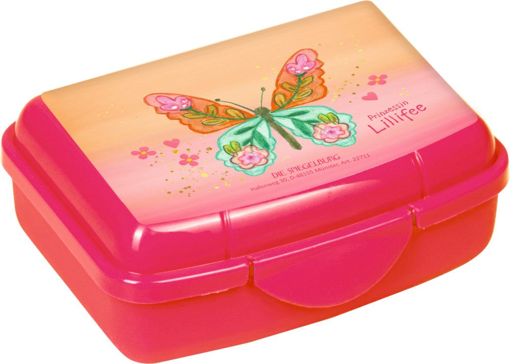 COPPENRATH DIE SPIEGELBURG Keksdose Mini-Snackbox „Prinzessin Lillifee“ Snackbox für Obst, Nüsse & Snacks, Kunststoff, (Set, 1-tlg., 1), Made in Germany