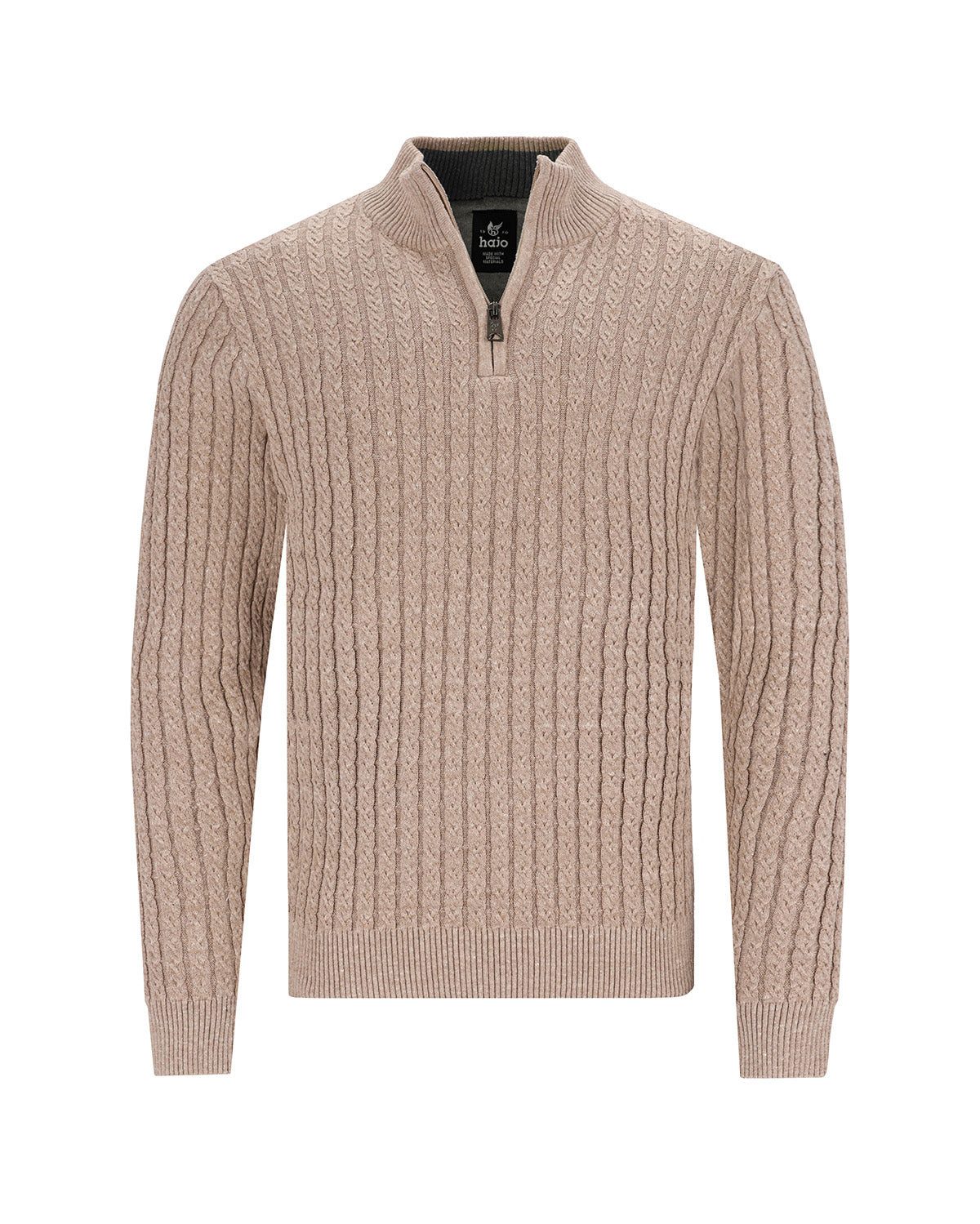 Hajo Strickpullover Troyerpullover mit Zopfmuster günstig online kaufen