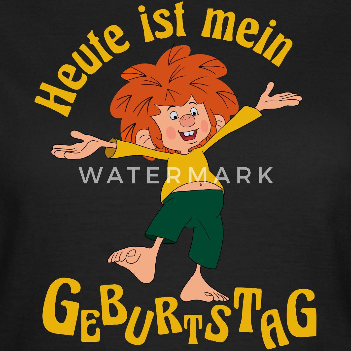 Spreadshirt T-Shirt Pumuckl Mit Spruch Heute ist Mein Geburtstag Frauen T-S günstig online kaufen