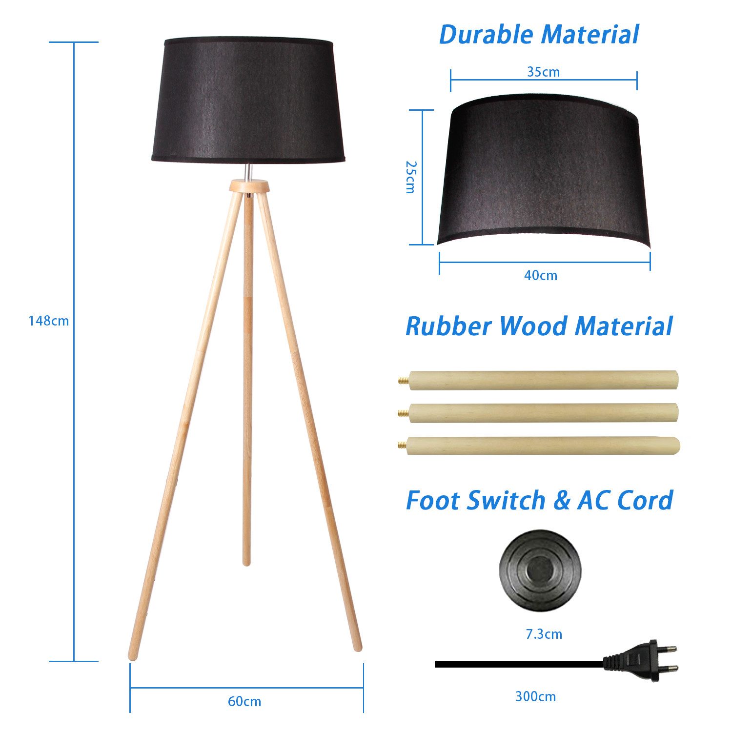CCLIFE Bogenlampen Modern Stehlampe LED Holz günstig online kaufen
