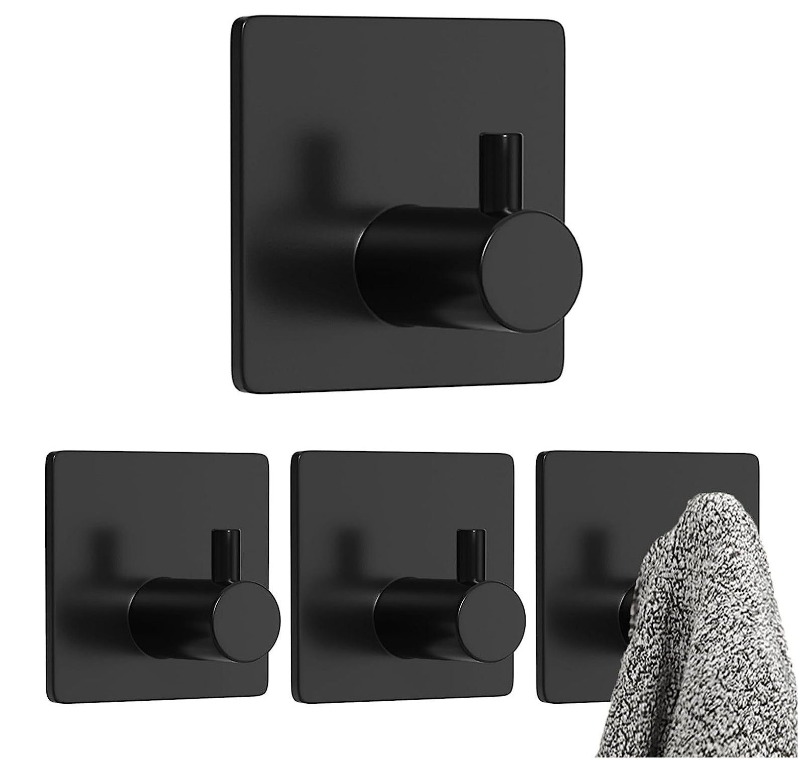 YI Klebehaken Klebewandhaken, (4-St)