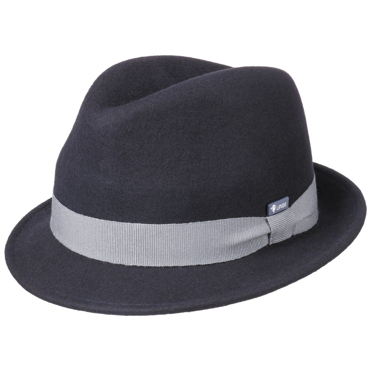 Lipodo Trilby (1-St) Kinderhut mit Ripsband, Made in Italy blau