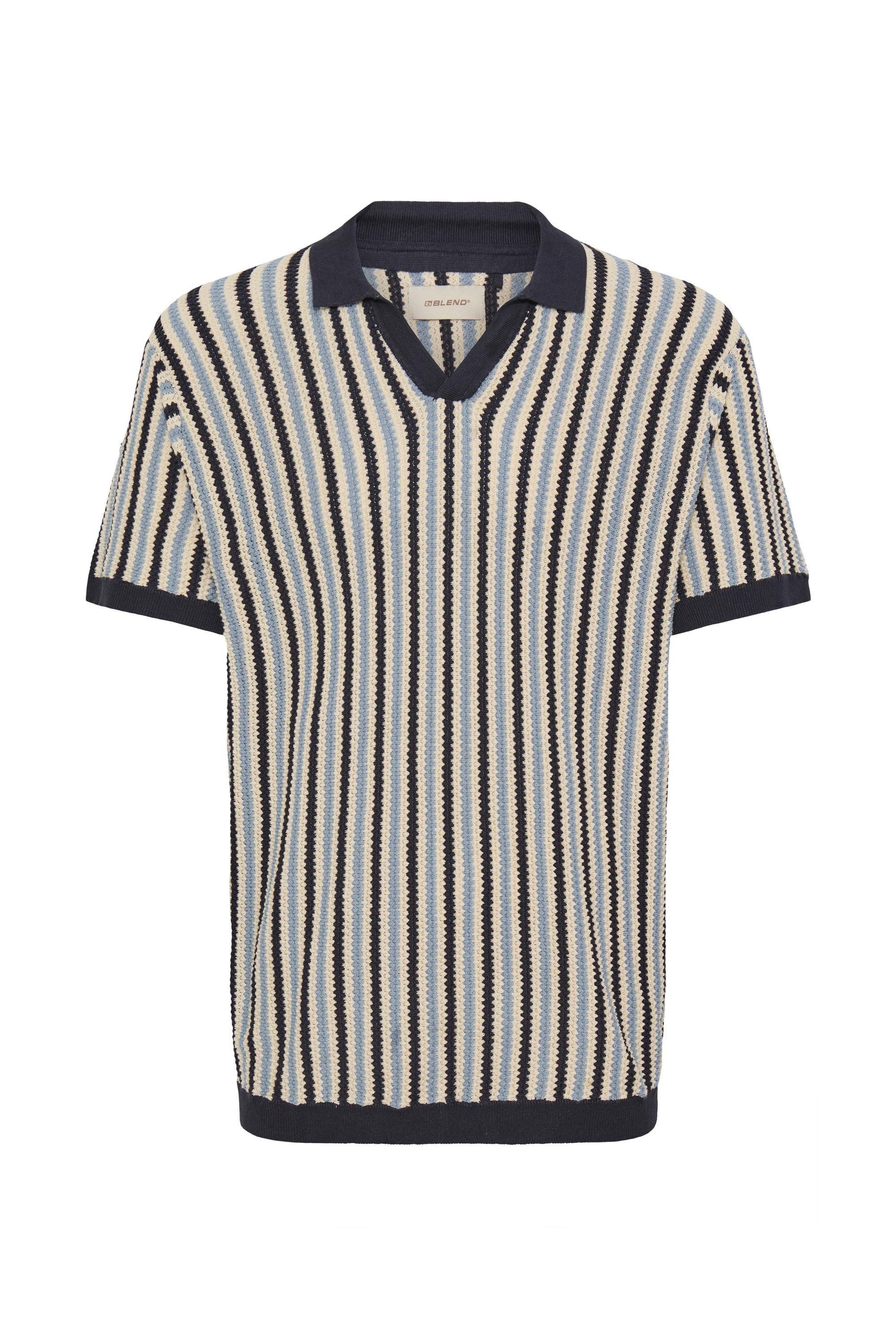 Blend Kurzarmshirt BHCarly Modernes Strick-T-Shirt mit Polokragen günstig online kaufen