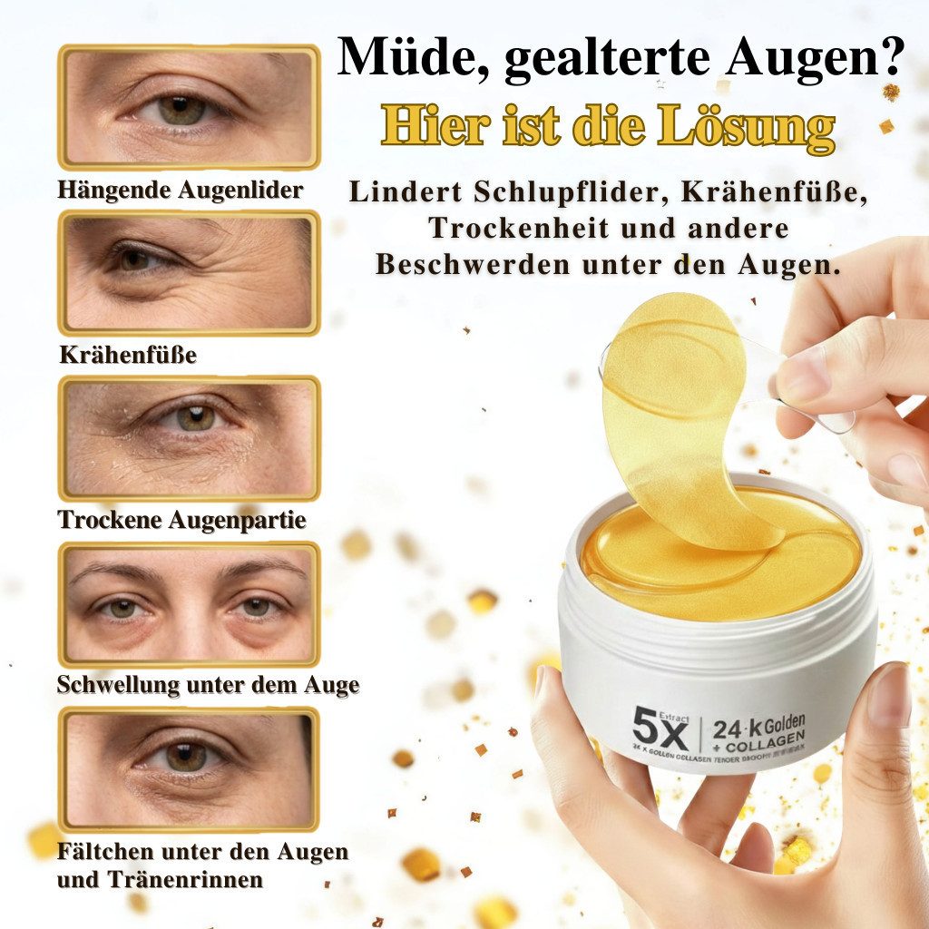Montegoni Augenpads gegen Augenringe und Schwellungen, Anti Aging, Beruhigende, Augenmaske, 60 Stück Augen Pads, Augenpflege Pads gegen Falten, Augenmaske Anti-Falten Wirkung