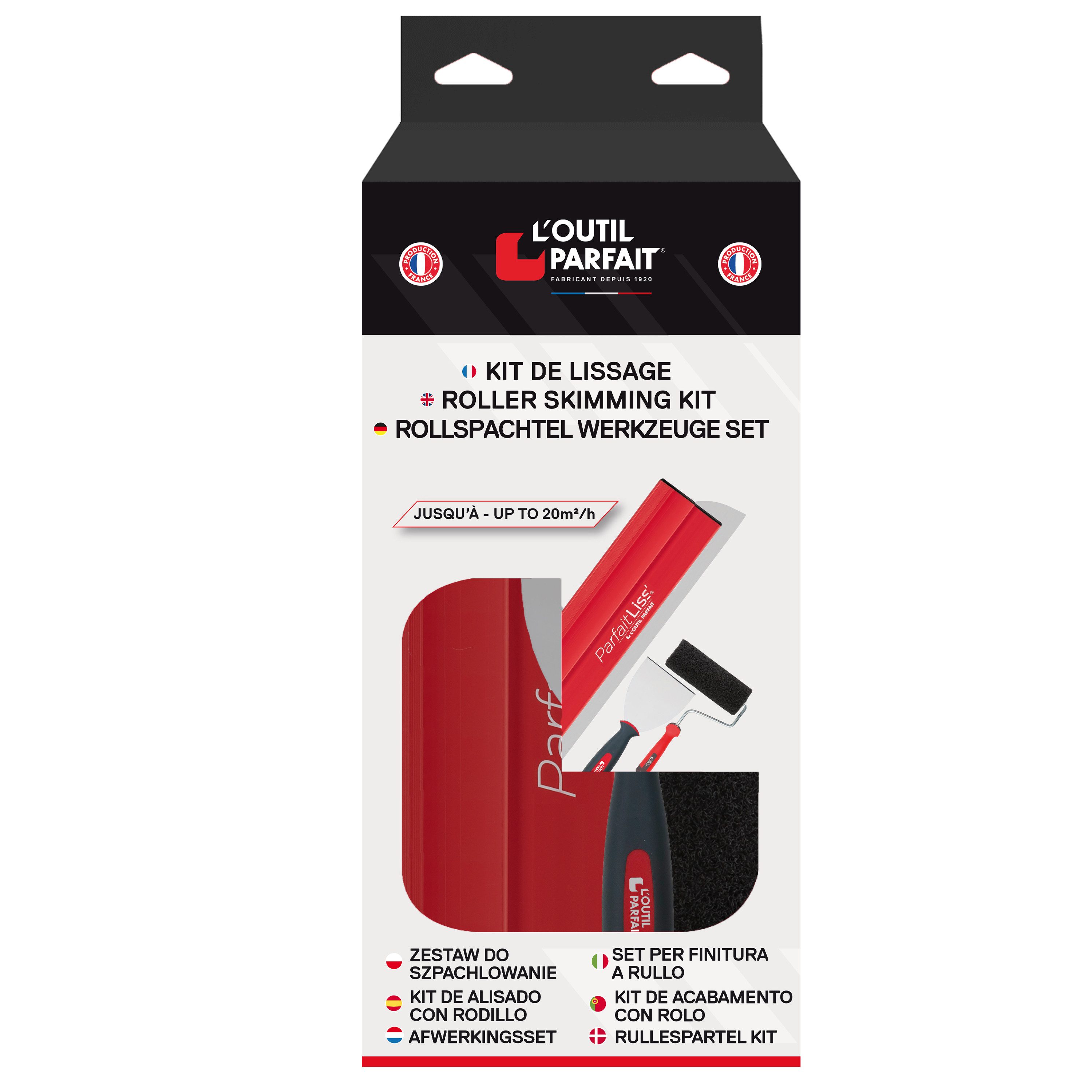 L'Outil Parfait Flächenspachtel L'Outil Parfait Set 80617: Rollspachtel Werkzeuge Set