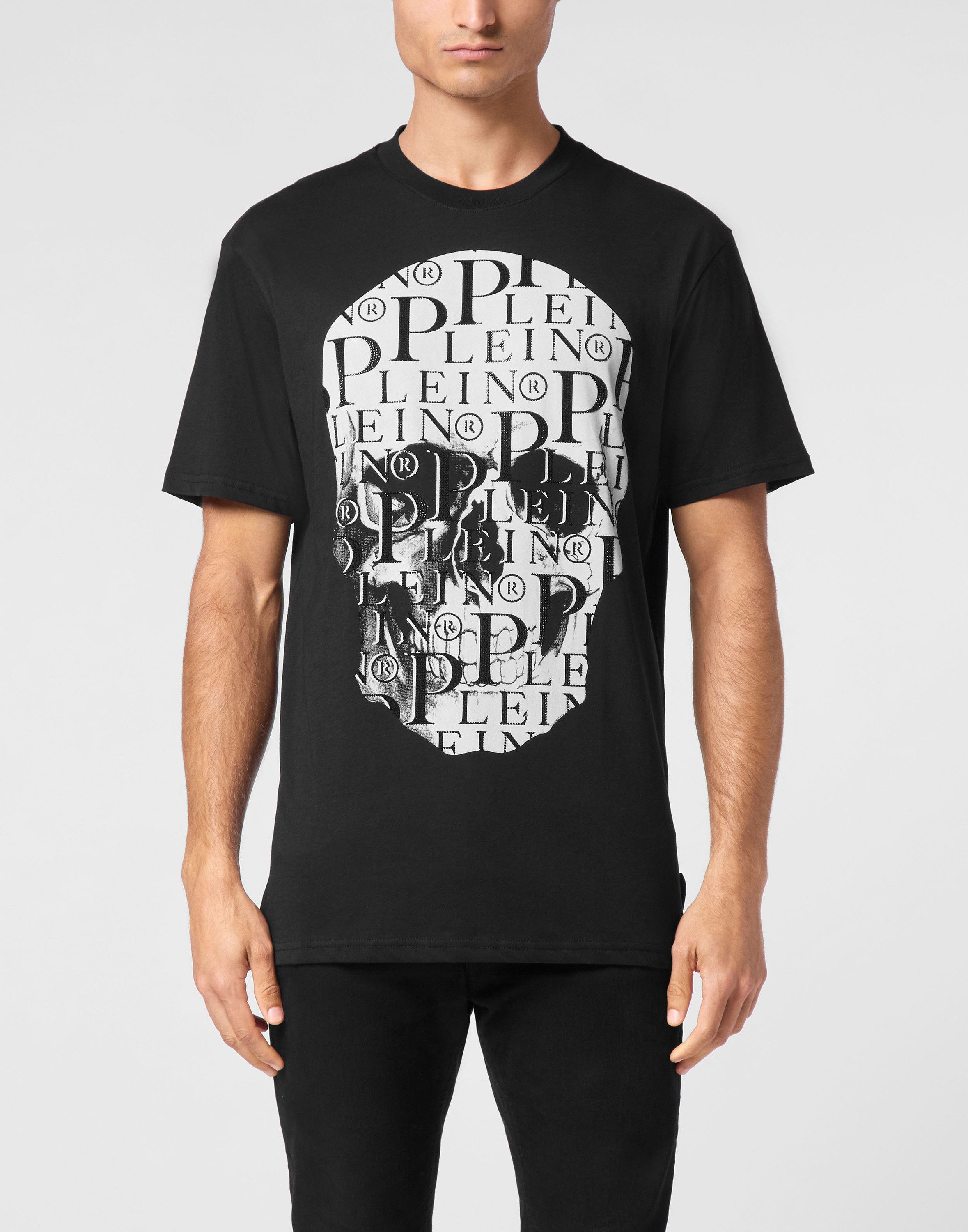 PHILIPP PLEIN T-Shirt Skull Mit Schmucksteinen günstig online kaufen