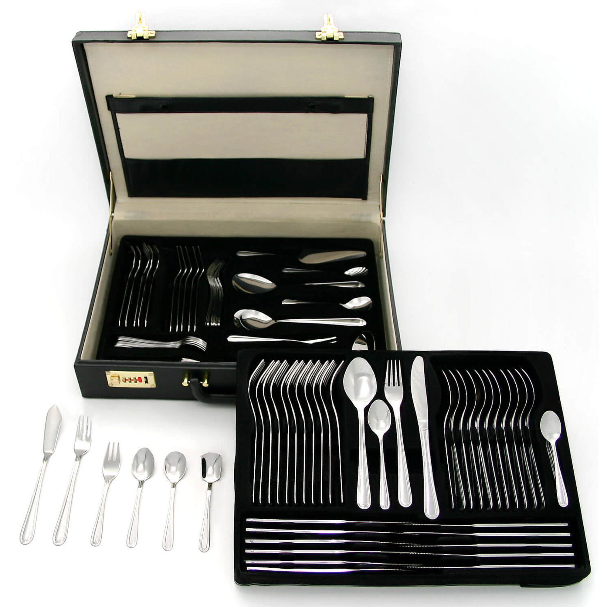 Besteck-Set GRÄWE Besteckkoffer 100-tlg. für 12 Personen, Serie SALZBURG