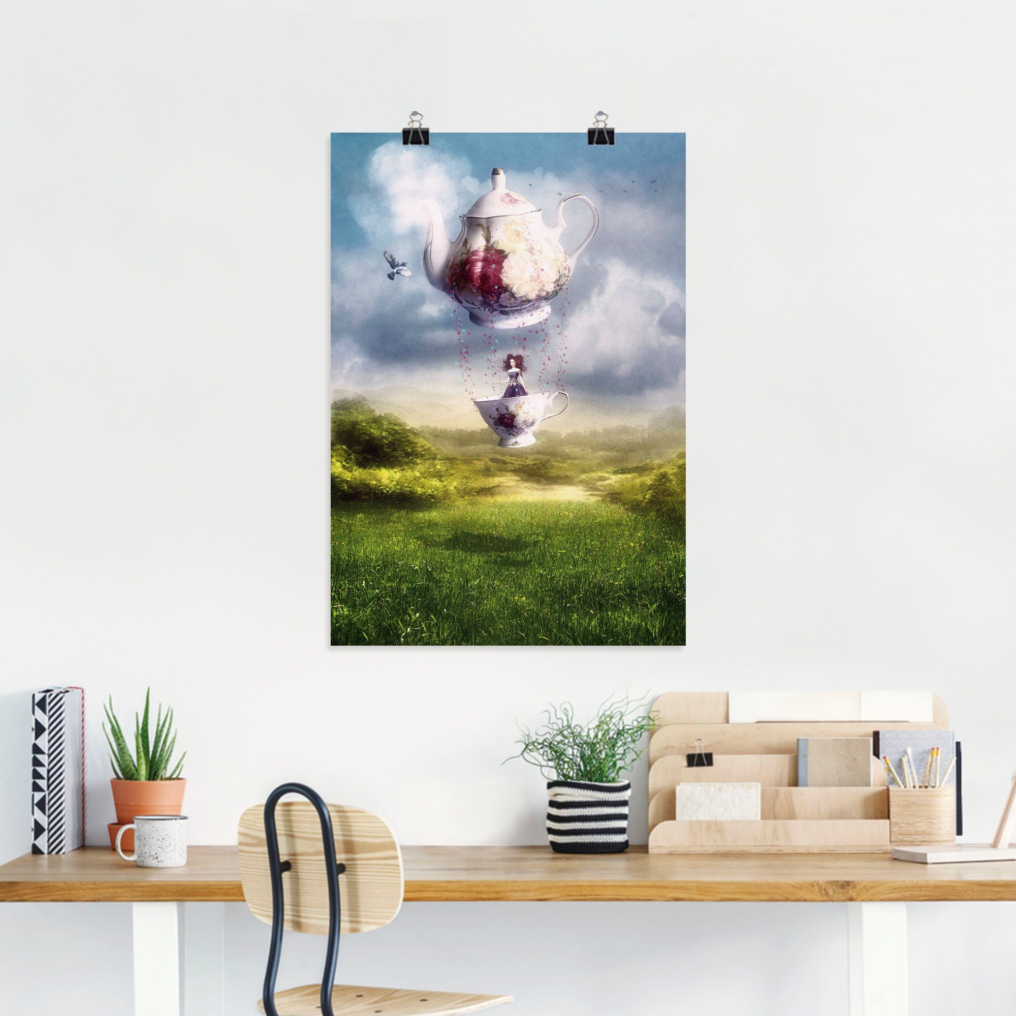 versch. St), Märchenbilder Das Artland Poster oder Unerwartete, Wandbild (1 als Wandaufkleber in Größen Alubild, Leinwandbild,