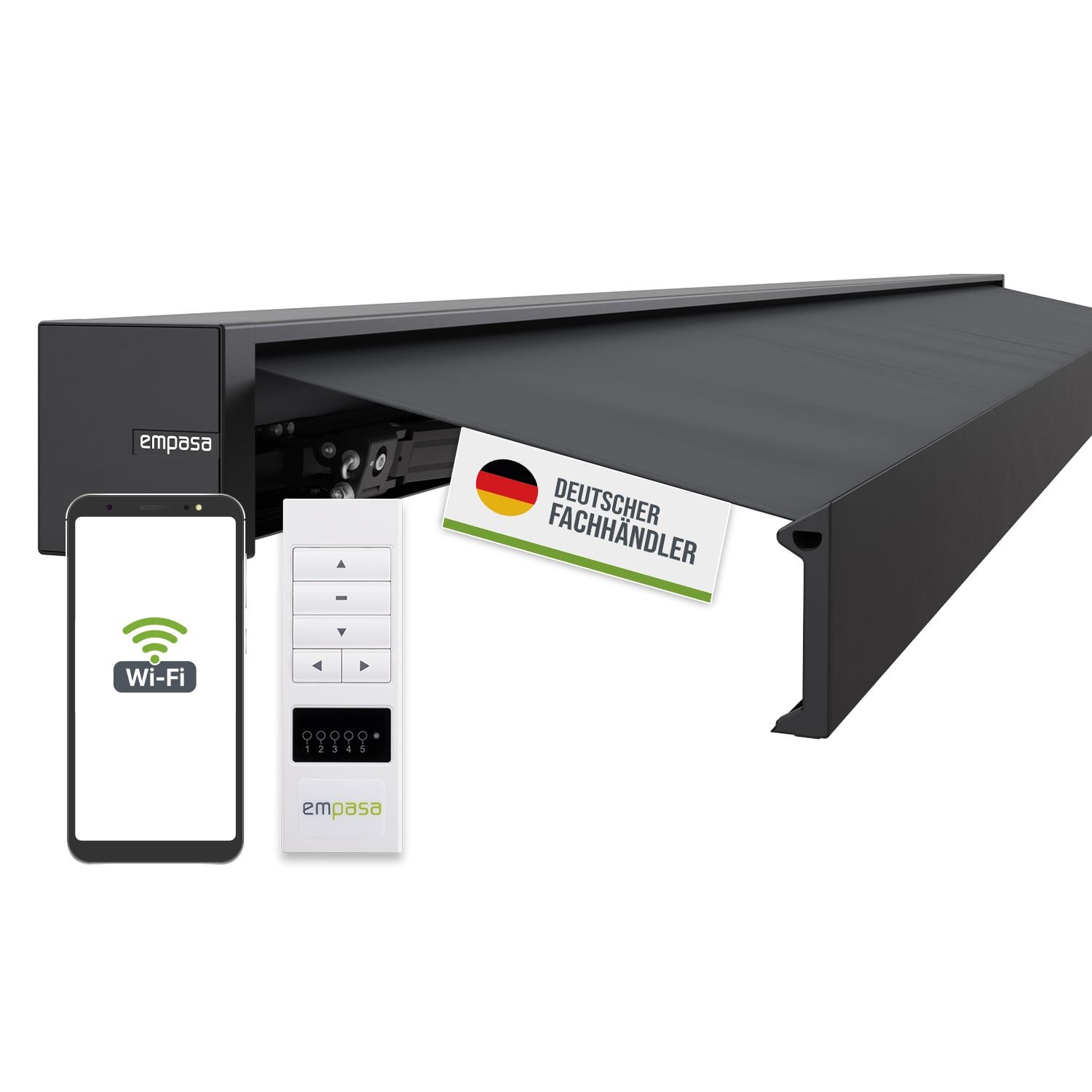 empasa Kassettenmarkise CUBE ONE Kubische Vollkassettenmarkise Markise