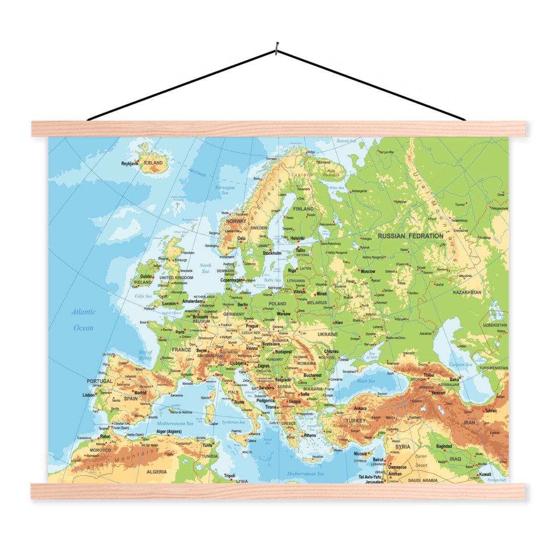 MuchoWow Poster Karte - Europa - günstig online kaufen