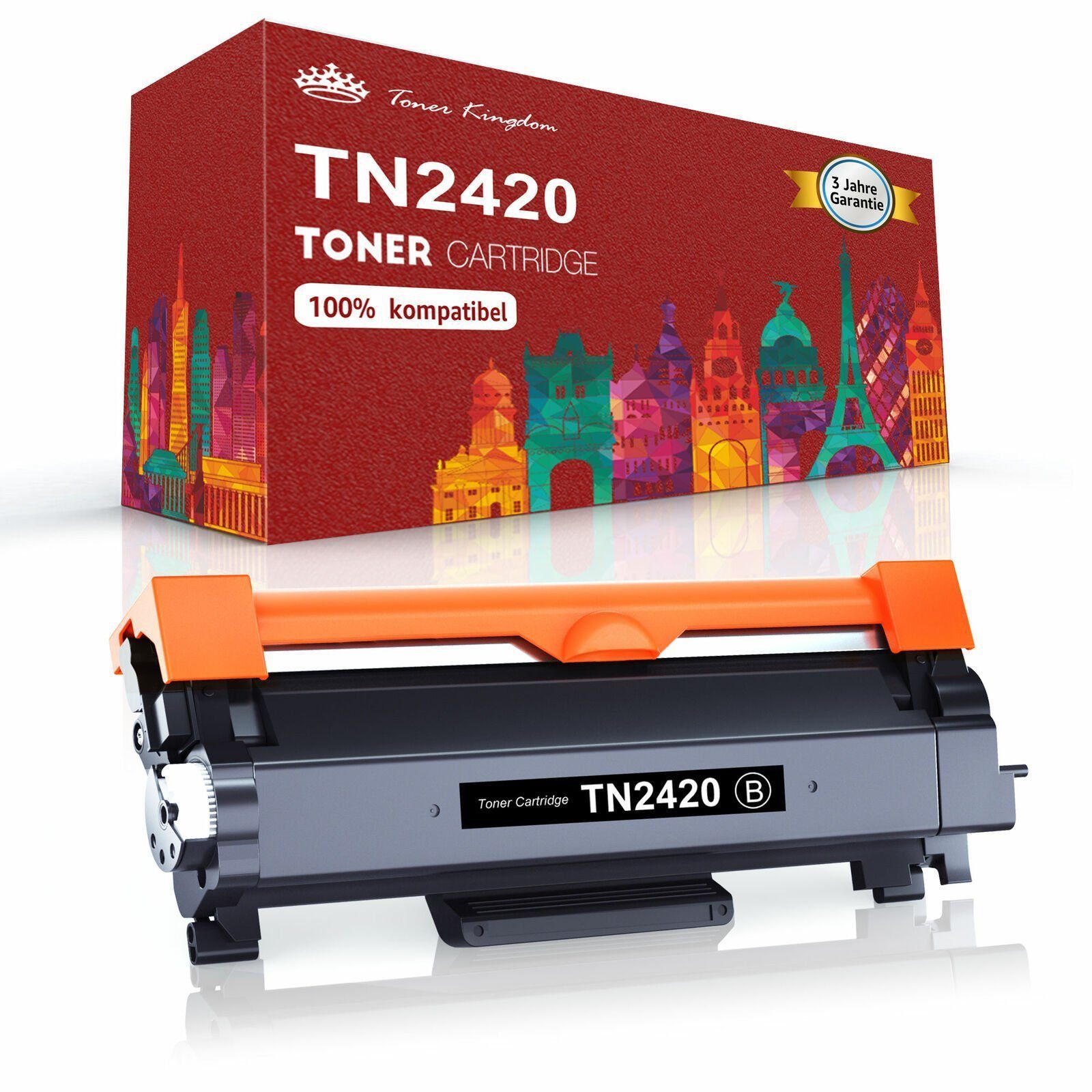 Toner Kingdom Tonerpatrone TN 2420 TN-2410 für Brother HL-L2310D DCP-L2510D MFC-L2710DN, (MFC-L2680W MFC-L2700DW MFC-L2700DN MFC-L2700DWR MFC-L2705DW MFC-L2707DW MFC-L2720DW MFC-L2740DW)