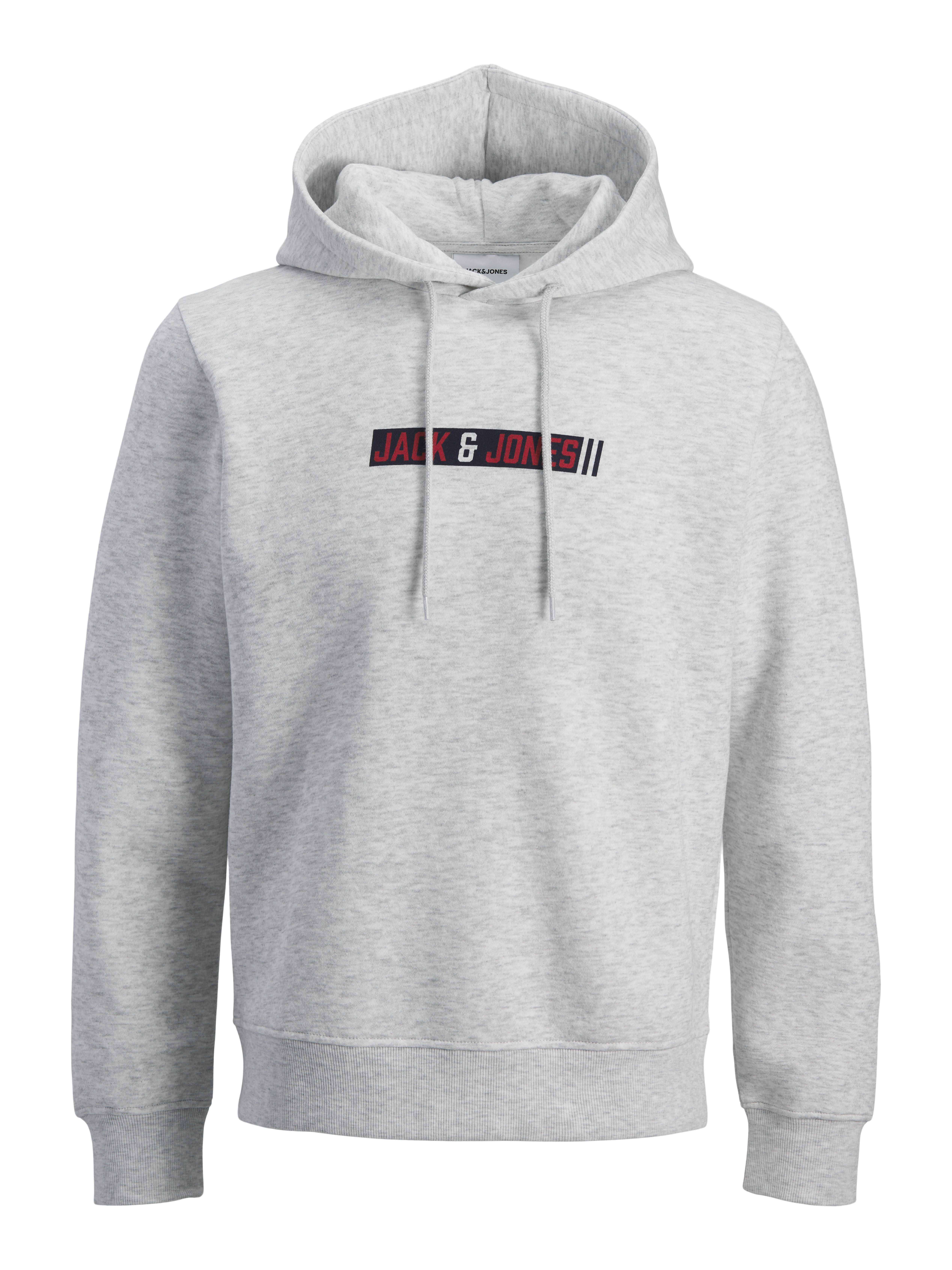 Jack & Jones Kapuzensweatshirt JJMUNK SWEAT HOOD Materialmix, regular fit