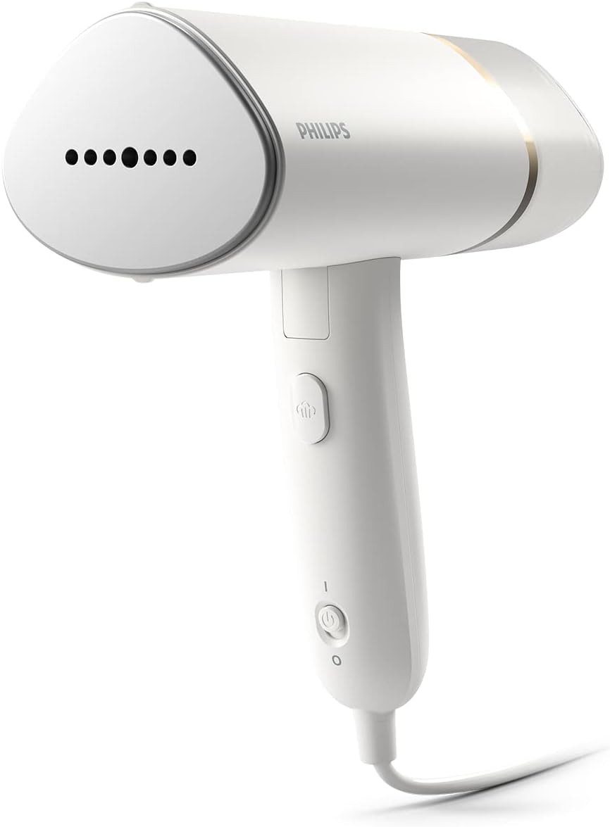 Philips Dampfbügeleisen Tragbarer Dampfglätter 3000 Series - 1000 W, 1000,00 W, Kompakt und Faltbar & Abnehmbarer 120ml Wassertank