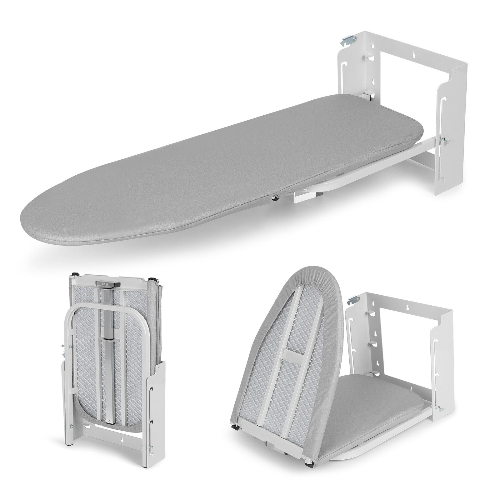 XERSEK Aktivbügeltisch Bügelbrett Klappbar mit Wandmontage ist höhenverstellbar, Ironing Board, Platzsparende Bügelbretter für Wäschereien