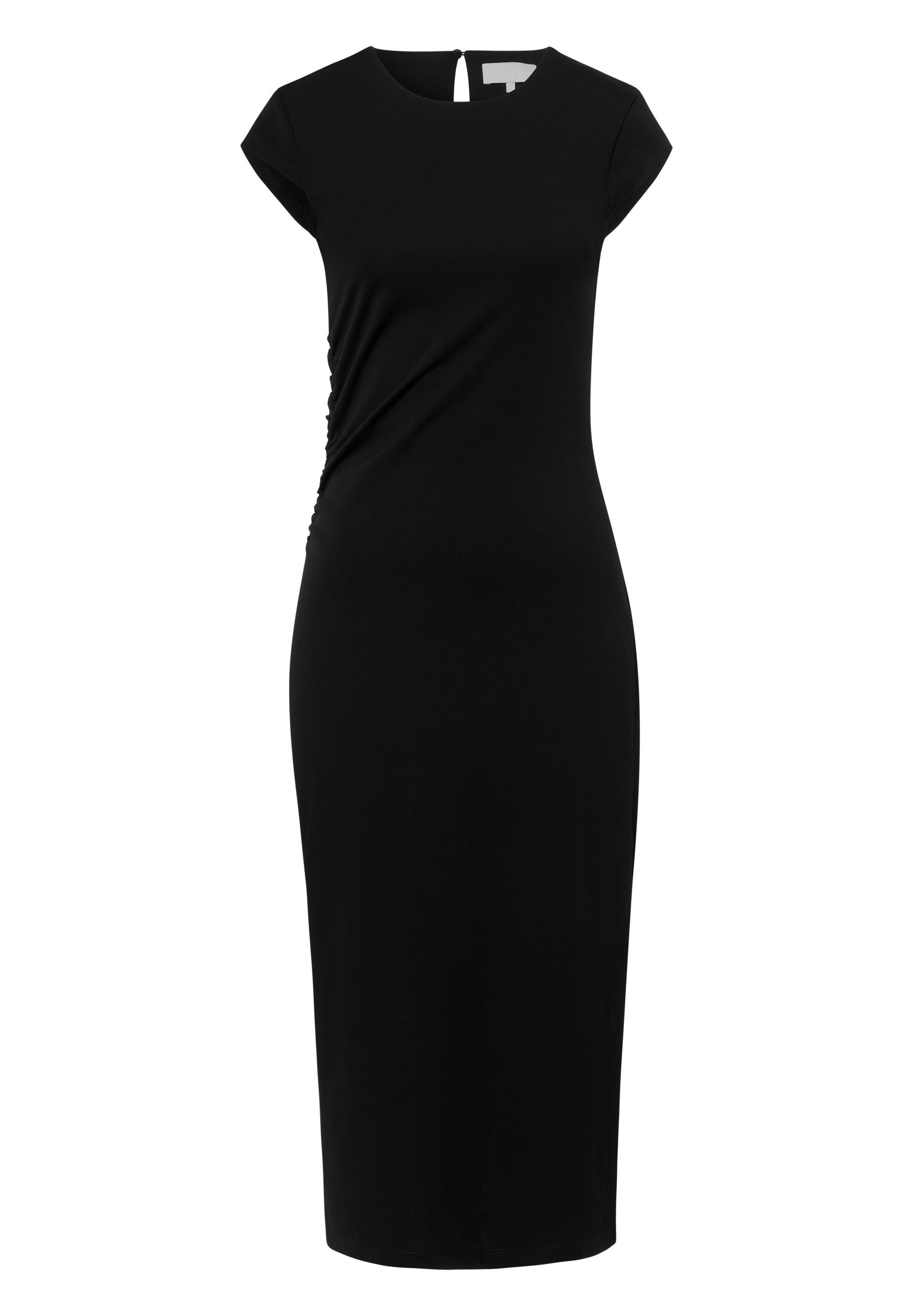 Les Lunes Midikleid REMMI Dress Midi Jersey Gathering Jersey Kleid, Schlitz günstig online kaufen