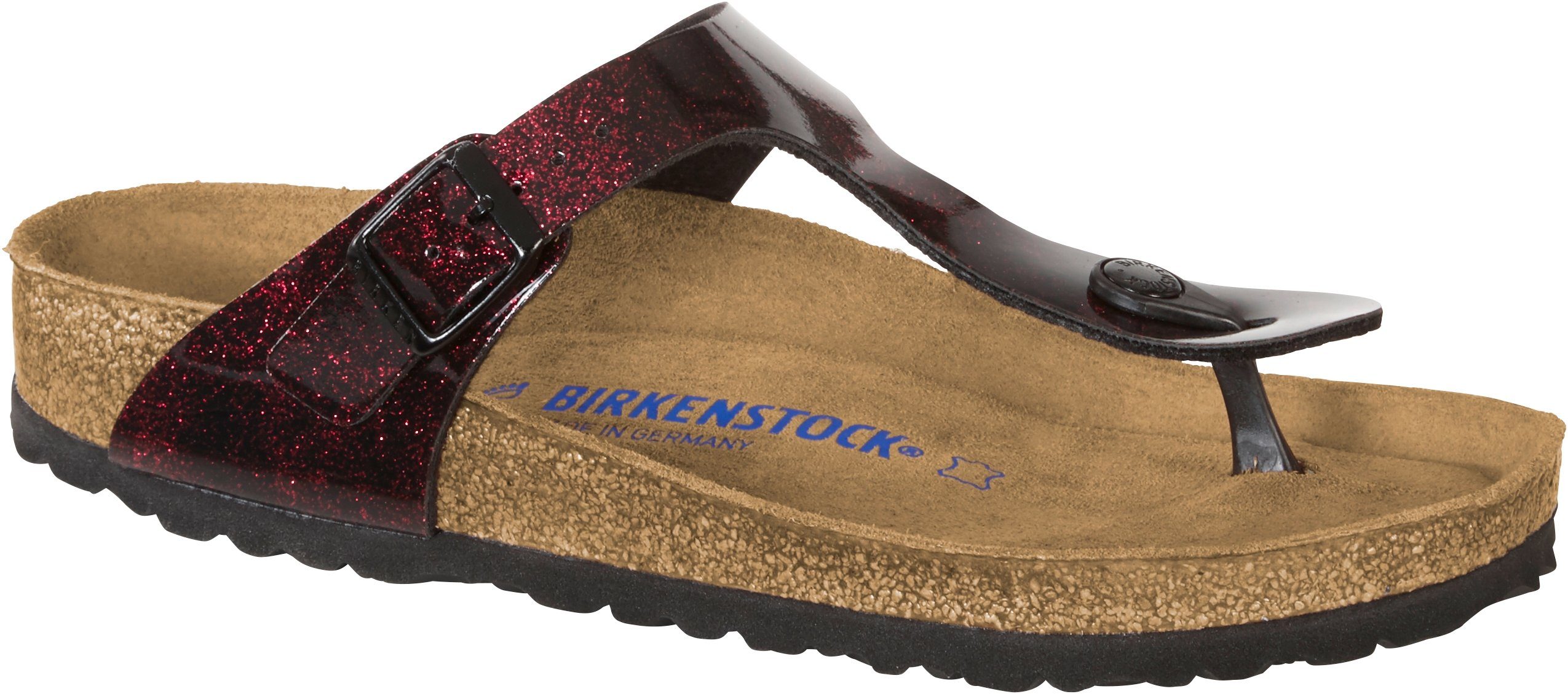 Birkenstock »Birkenstock Zehensteg Gizeh BF SFB iride strong red - 1011152«  Pantolette online kaufen | OTTO