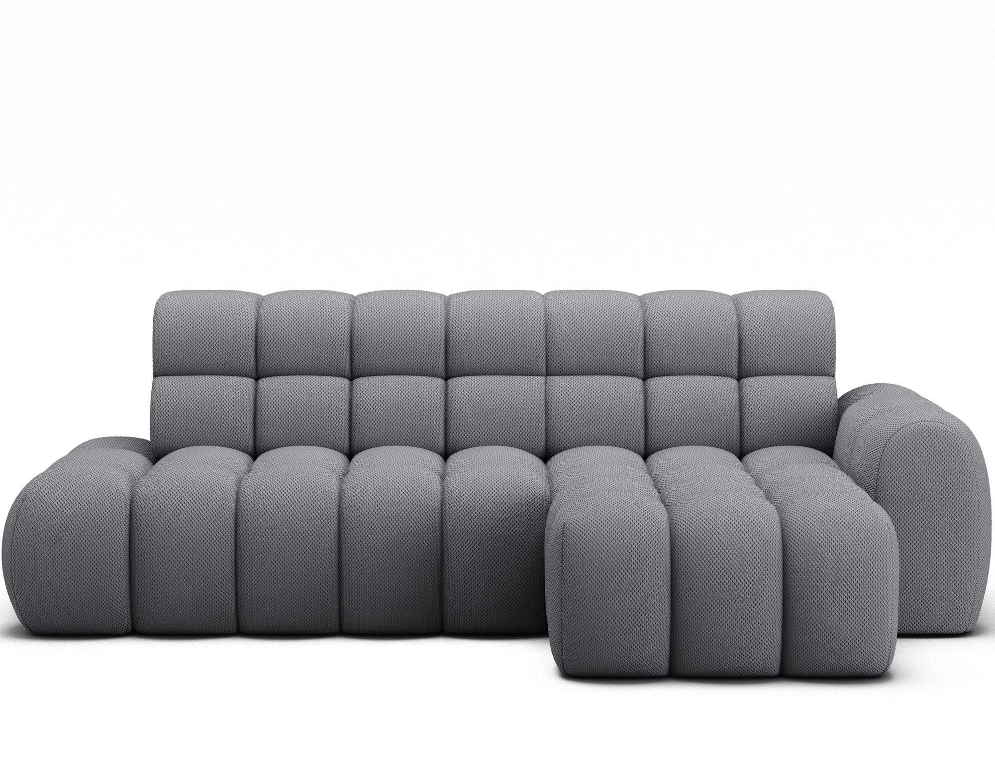 MF Design Ecksofa Ecksofa mit Schlaffunktion in Velour, false / Elektrische Sitzflächenverlängerung / true