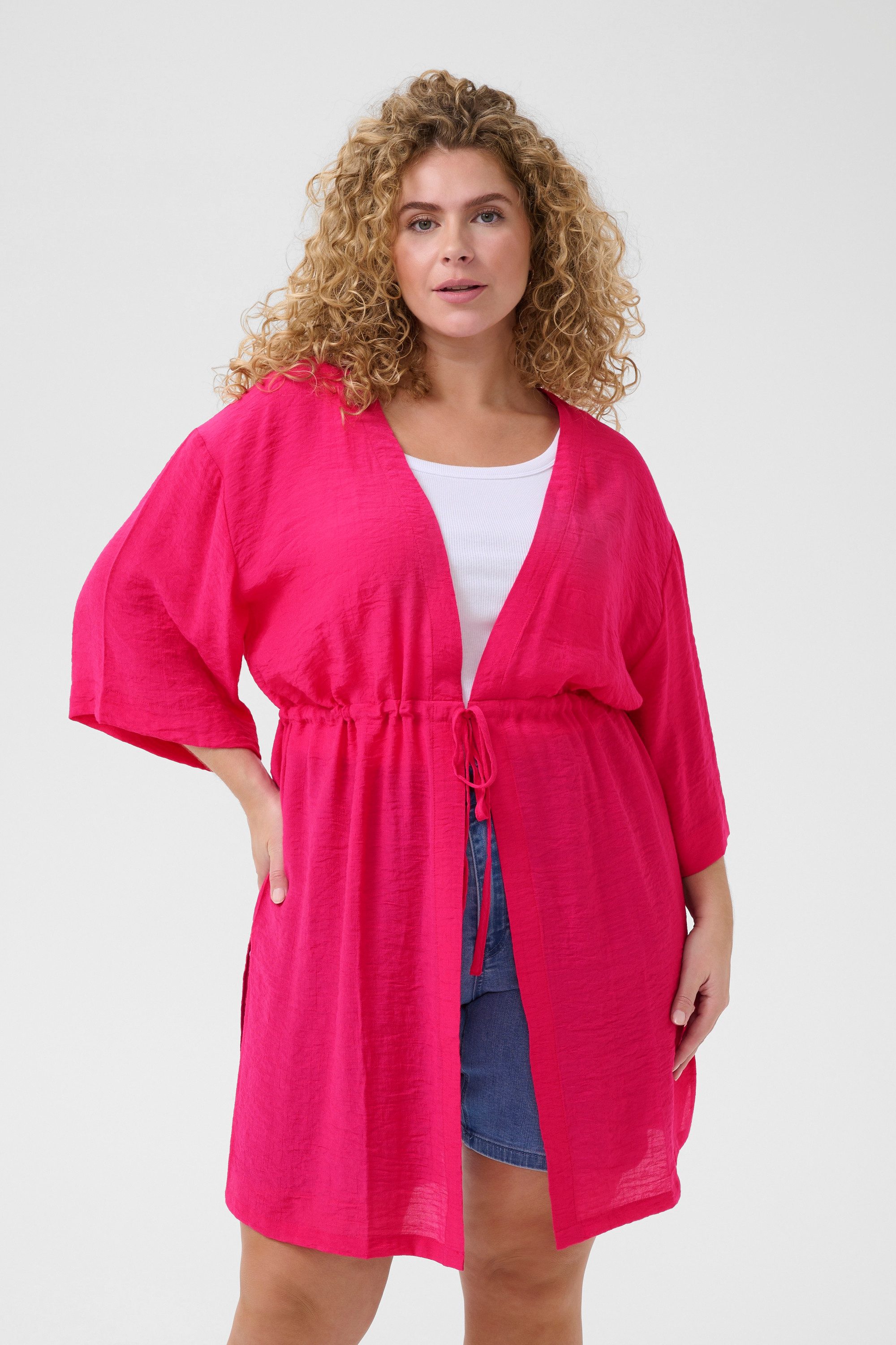 KAFFE Curve Blusenkimono Accessoires KCbaya plus