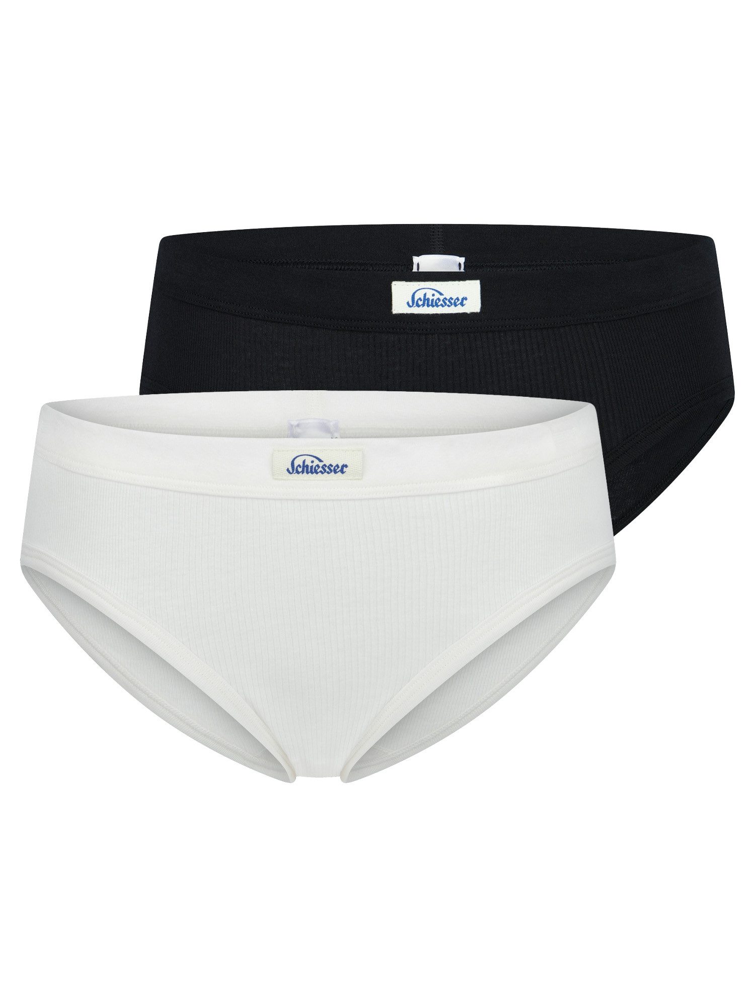 Schiesser Slip Feinripp - Revival Paula (2-St) Panty unter-hose unter-wäsche