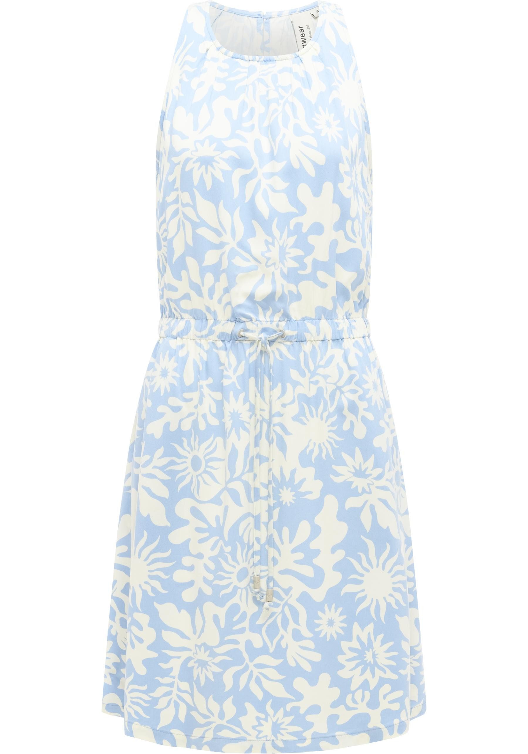 Ragwear Blusenkleid Sanai Print YOUMODO Sommerkleid mit Schnürung und modischem Print