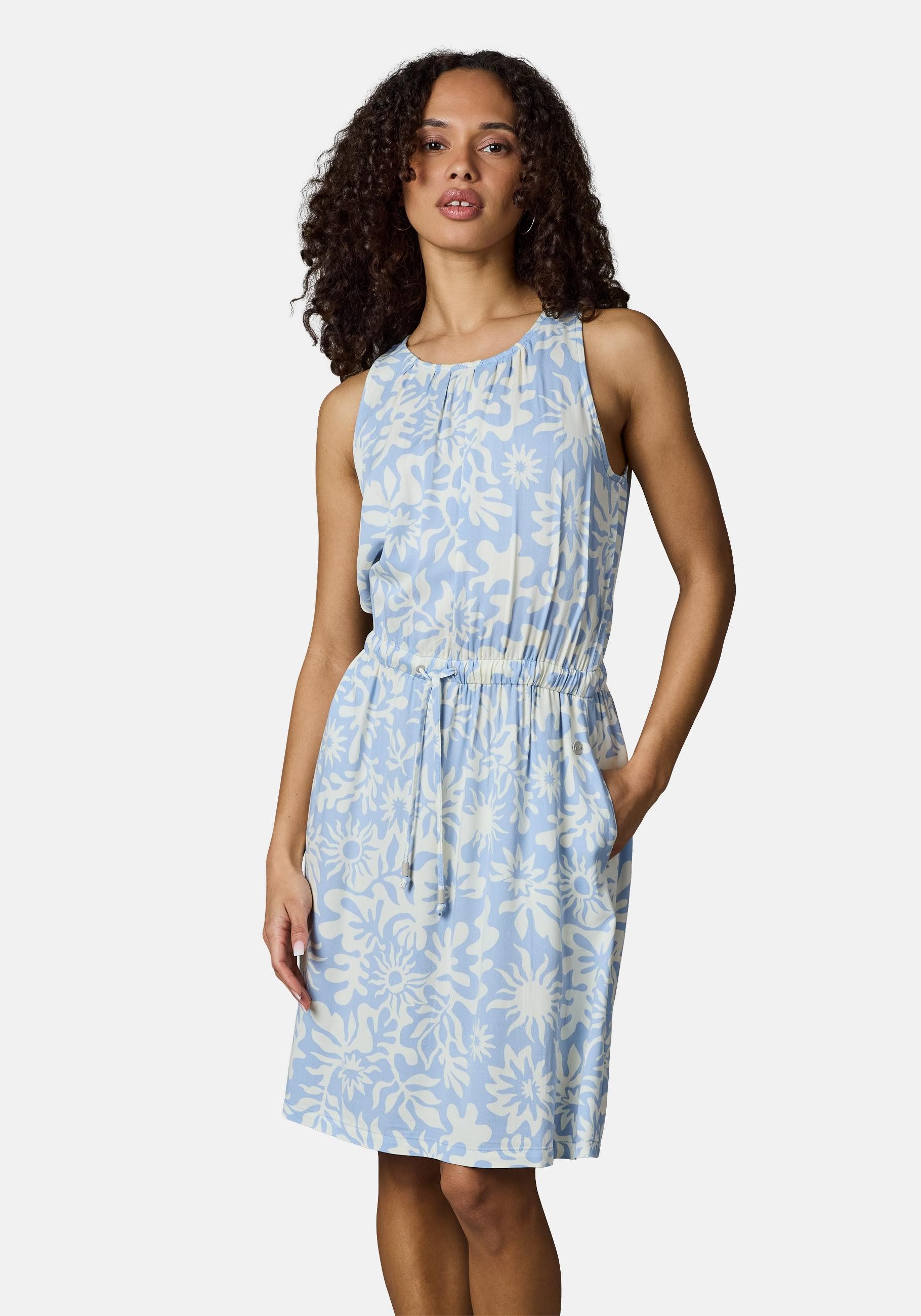 Ragwear Blusenkleid Sanai Print YOUMODO Sommerkleid mit Schnürung und modischem Print