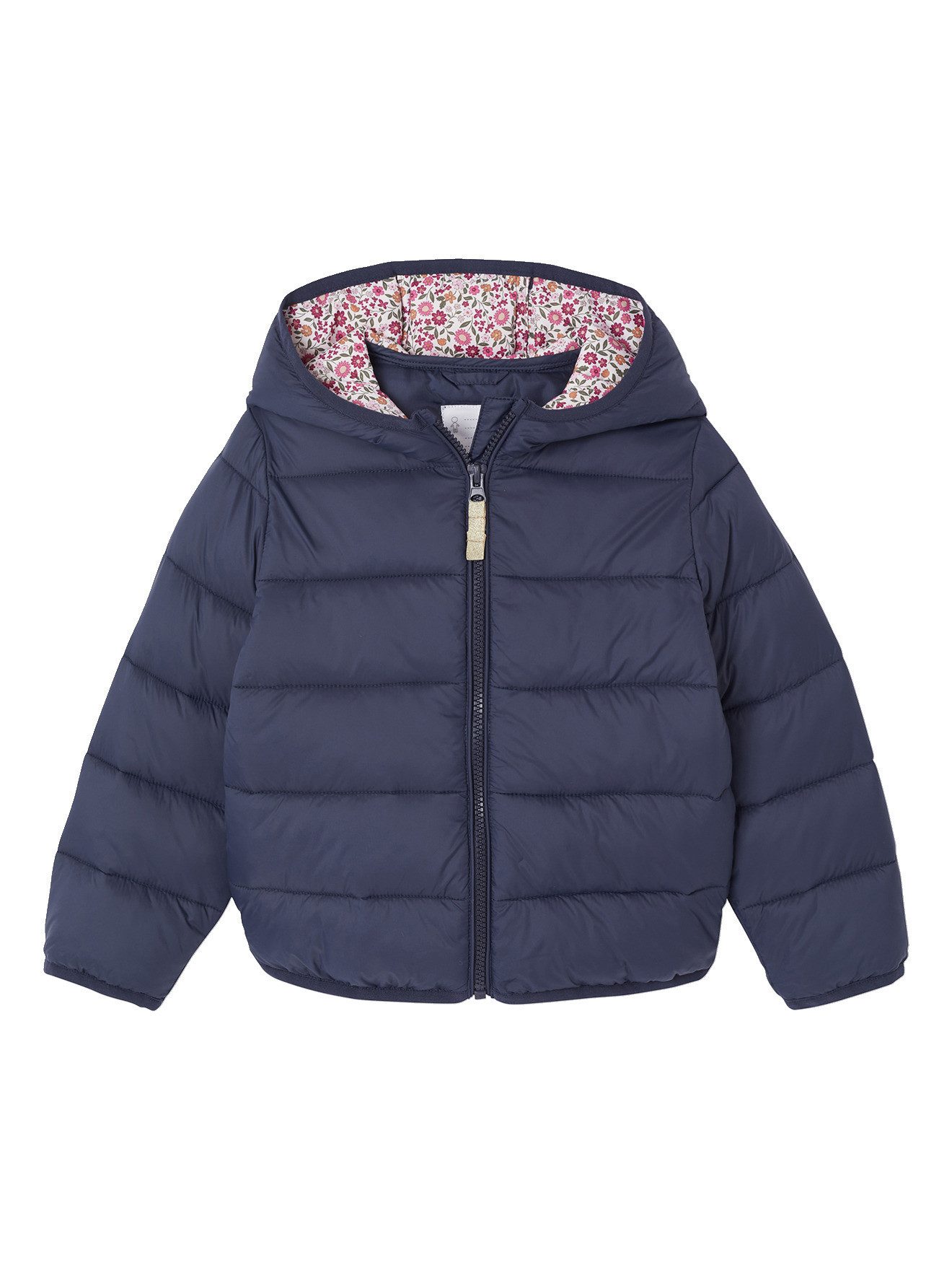 vertbaudet Steppjacke Mädchen Light-Steppjacke mit Kapuze, Recycling-Polyester