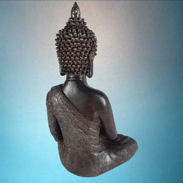 Aspinaworld Dekofigur Thai Buddha Figur braun als Teelichthalter 30 cm
