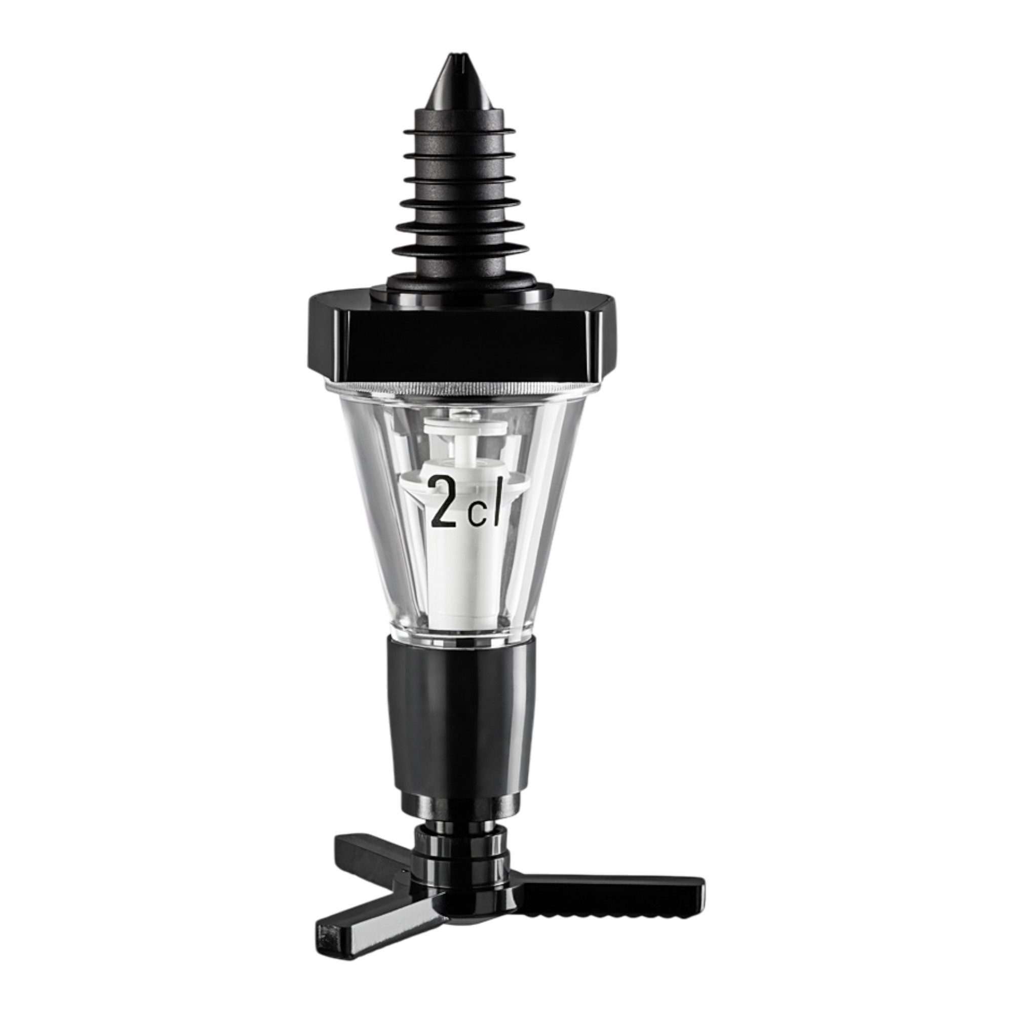 Fuchs Gastronomiebedarf Flaschenausgießer Bottle Master® Eco Gastro Bar Top Profi System Flaschen Portionierer, 1-St., Überausschank vermeiden, den täglichen Schwund minimieren