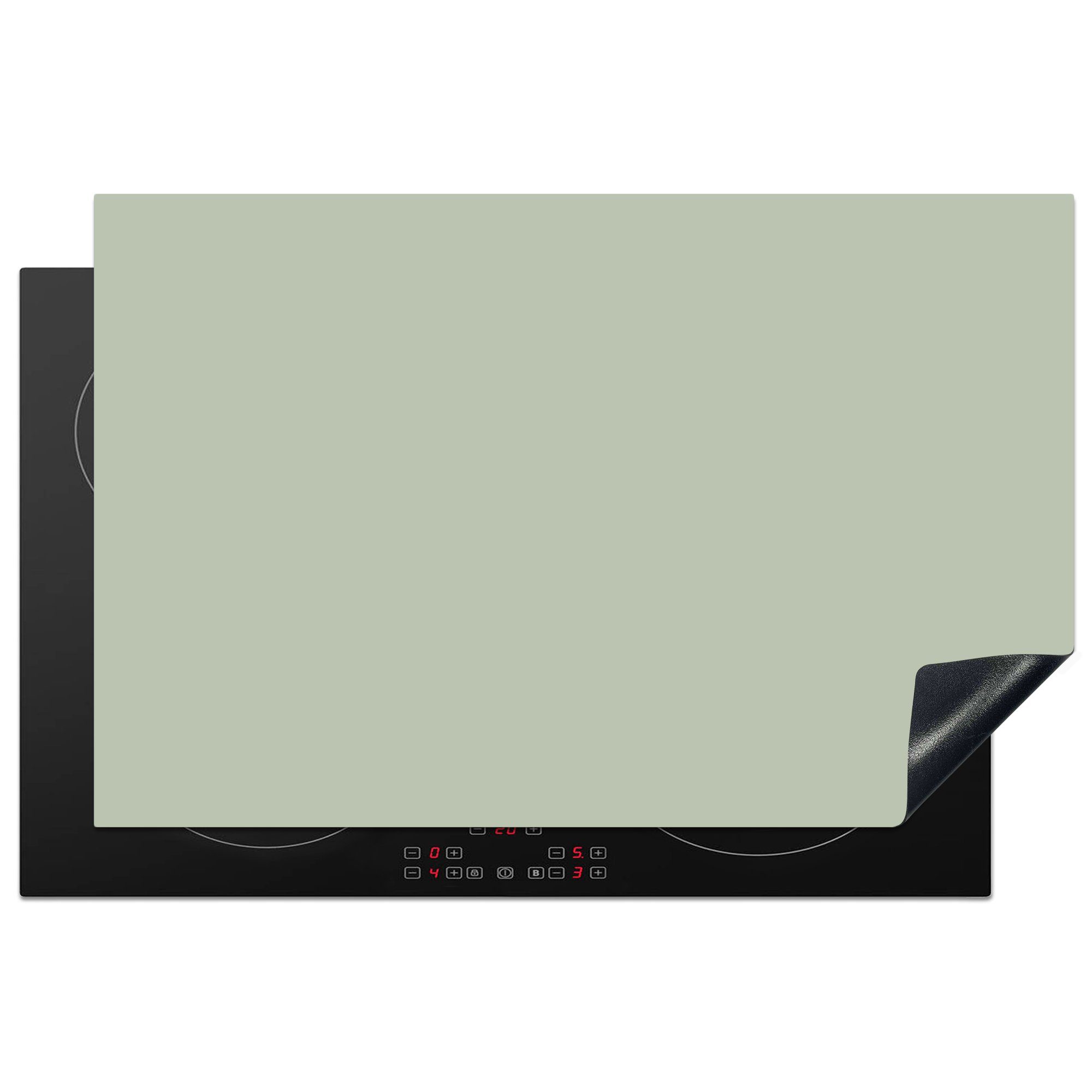 MuchoWow Herdblende-/Abdeckplatte Mintgrün - Unifarben, Vinyl, (1 tlg), 81x52 cm, Induktionskochfeld Schutz für die küche, Ceranfeldabdeckung
