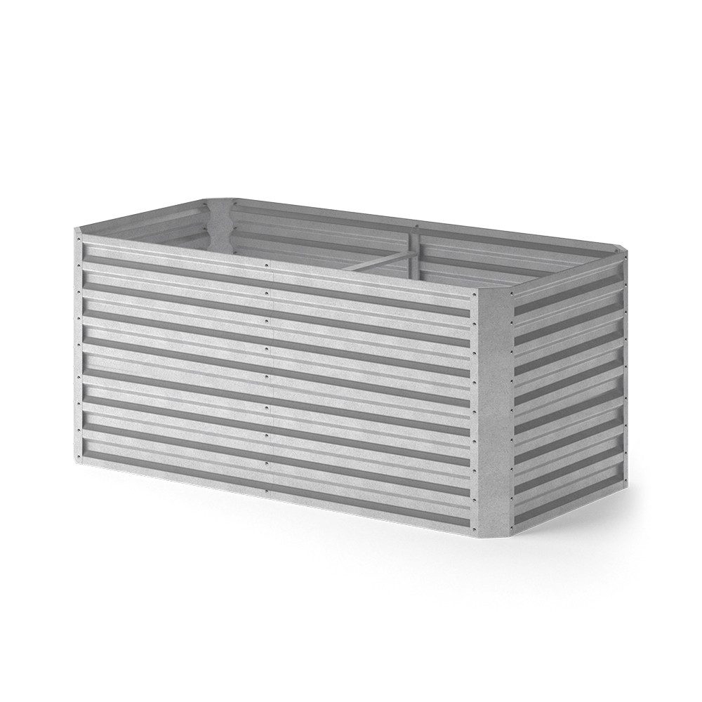 OK-Living Hochbeet, Silber, 180 x 90 cm (1 St)