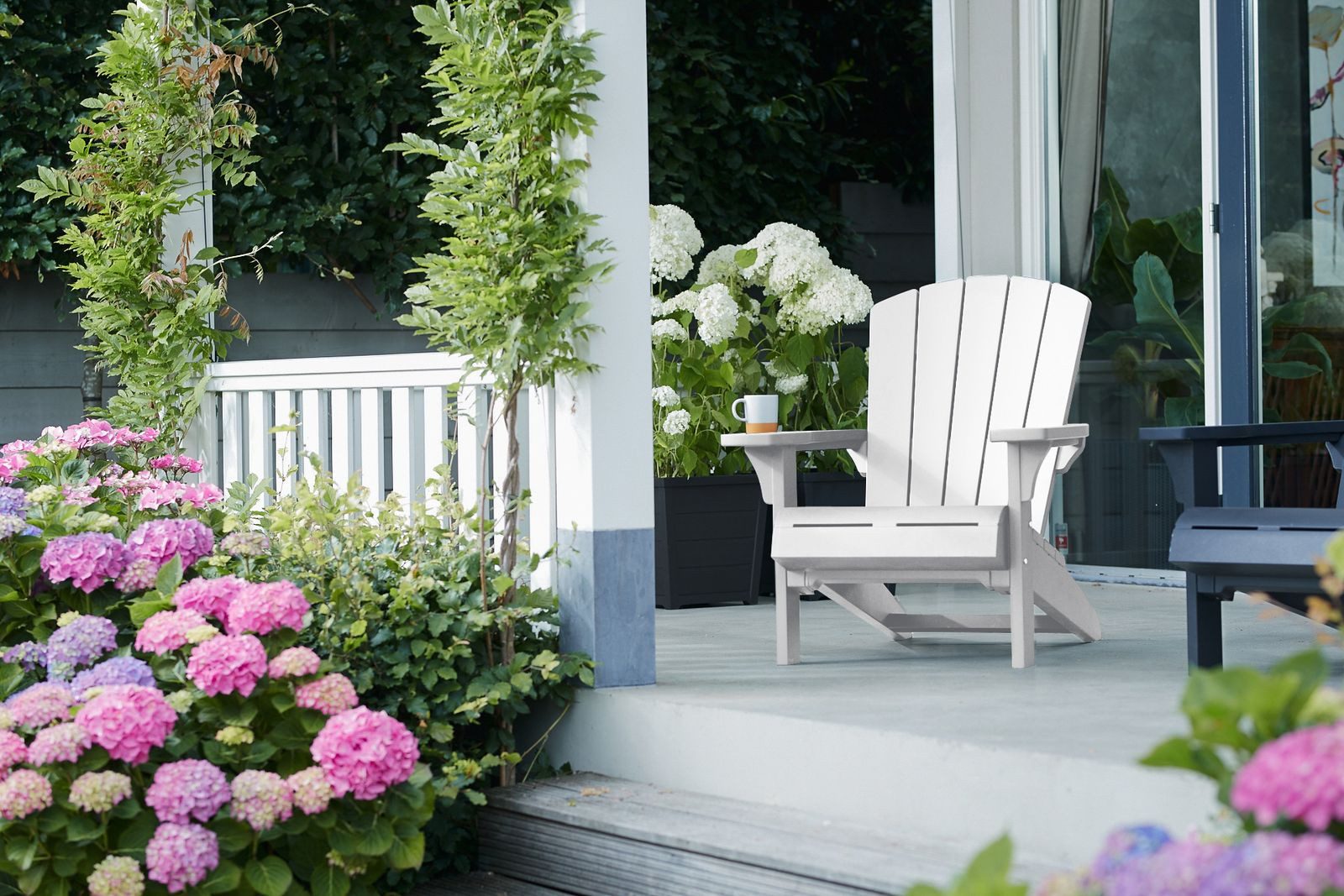 Keter Gartensessel Adirondack Troy weiß, Strandstuhl, günstig online kaufen