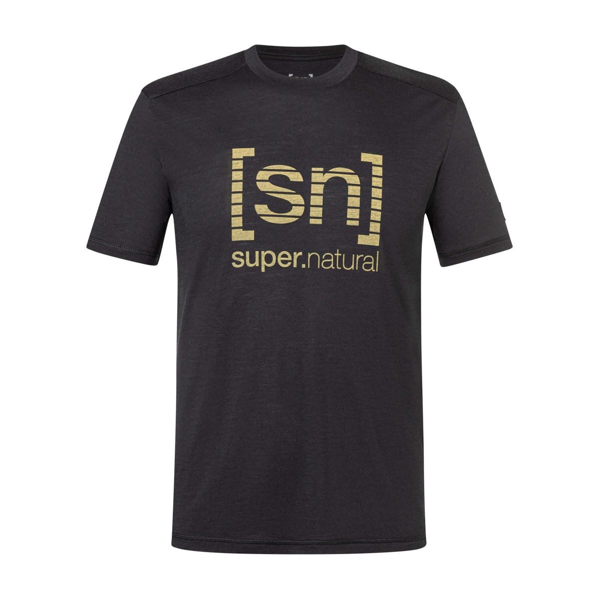 SUPER.NATURAL Kurzarmshirt M Grid Logo Tee Leichtes und stylisches T-Shirt für Herren, ideal für Sport und