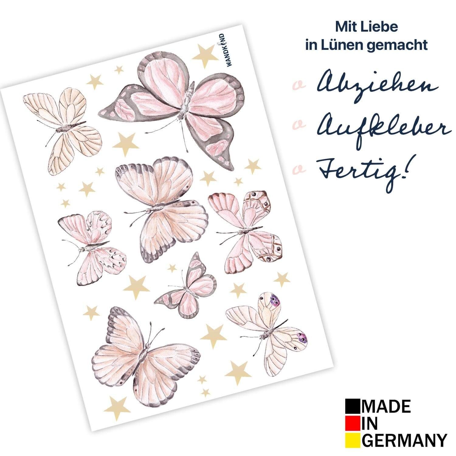 WANDKIND Wandtattoo Schmetterling Set V210
