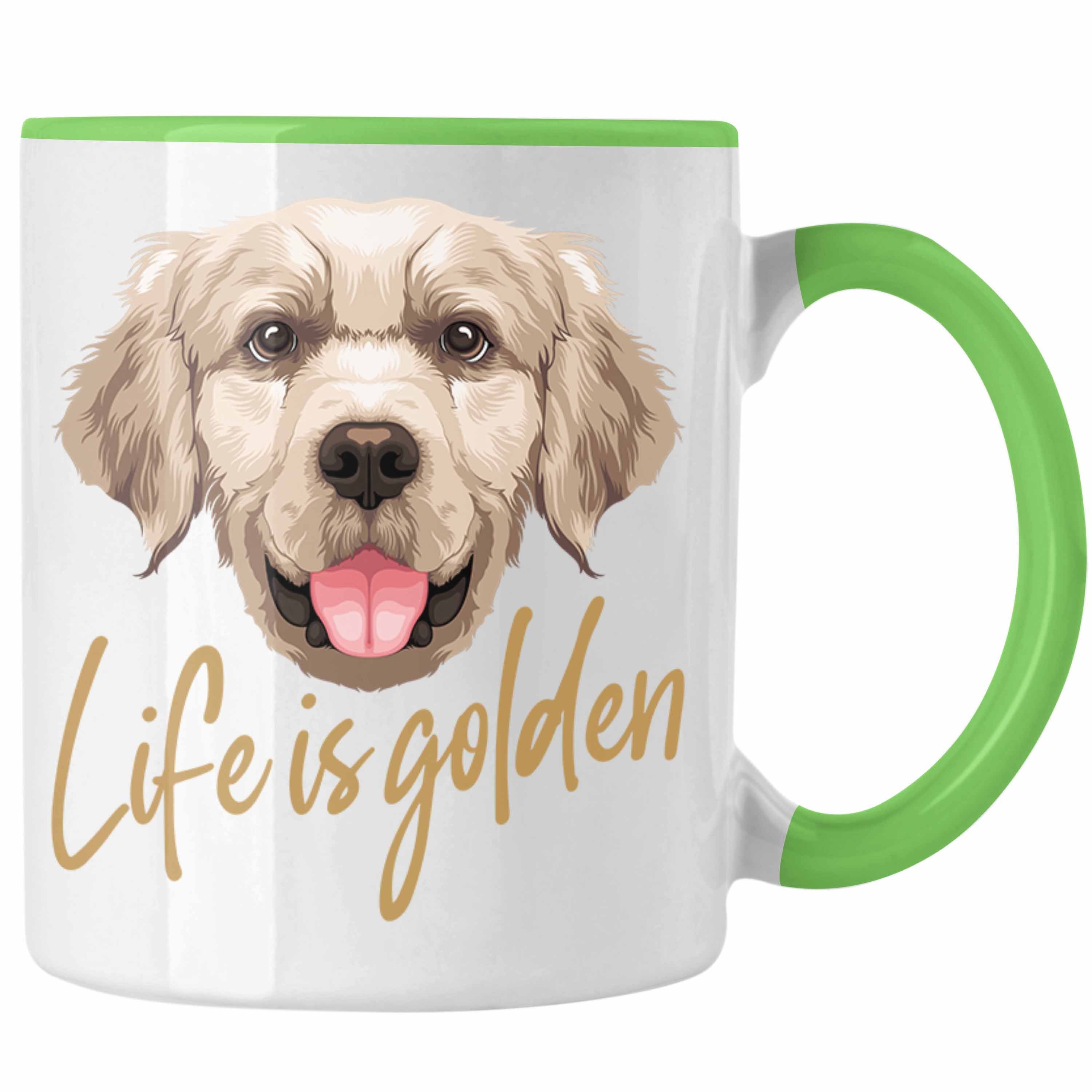 Life Besitzer Tasse Golden Grün Trendation Geschenk Hundebesitzer Golden Retriever Tasse Is