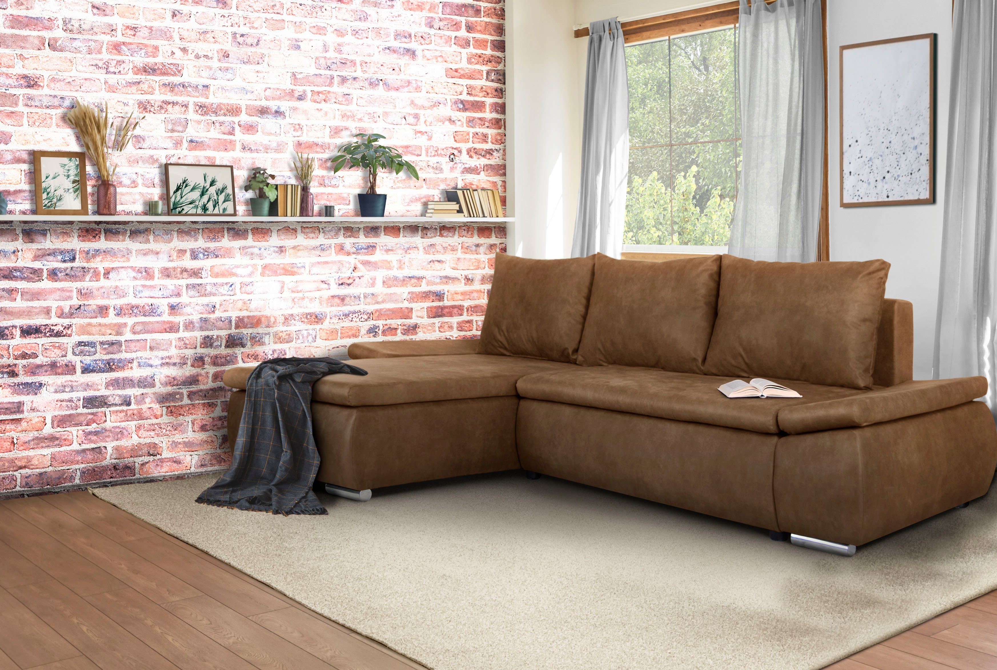 Home affaire Ecksofa Acra L-Form, mit günstig online kaufen