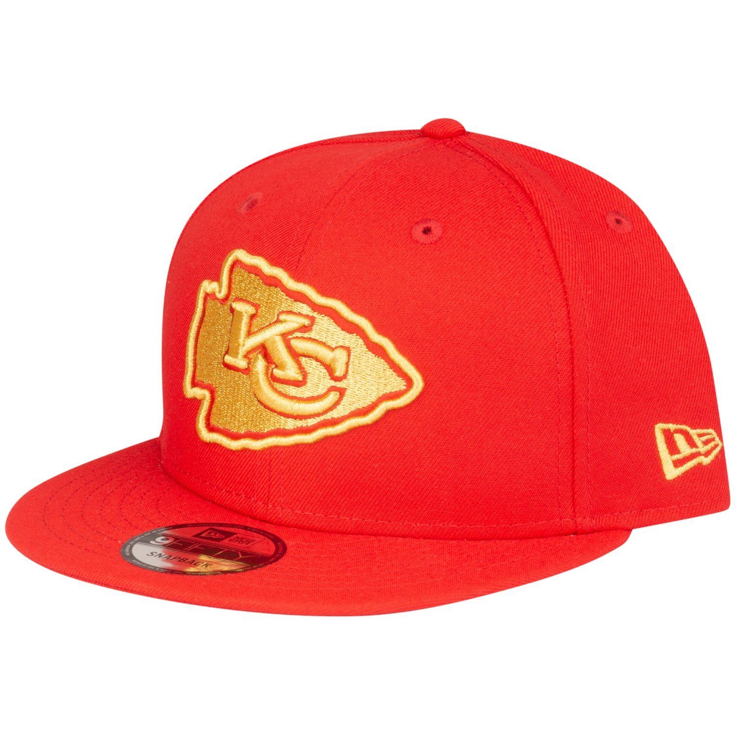 New Era Snapback Cap 9Fifty Kansas City Chiefs red gold