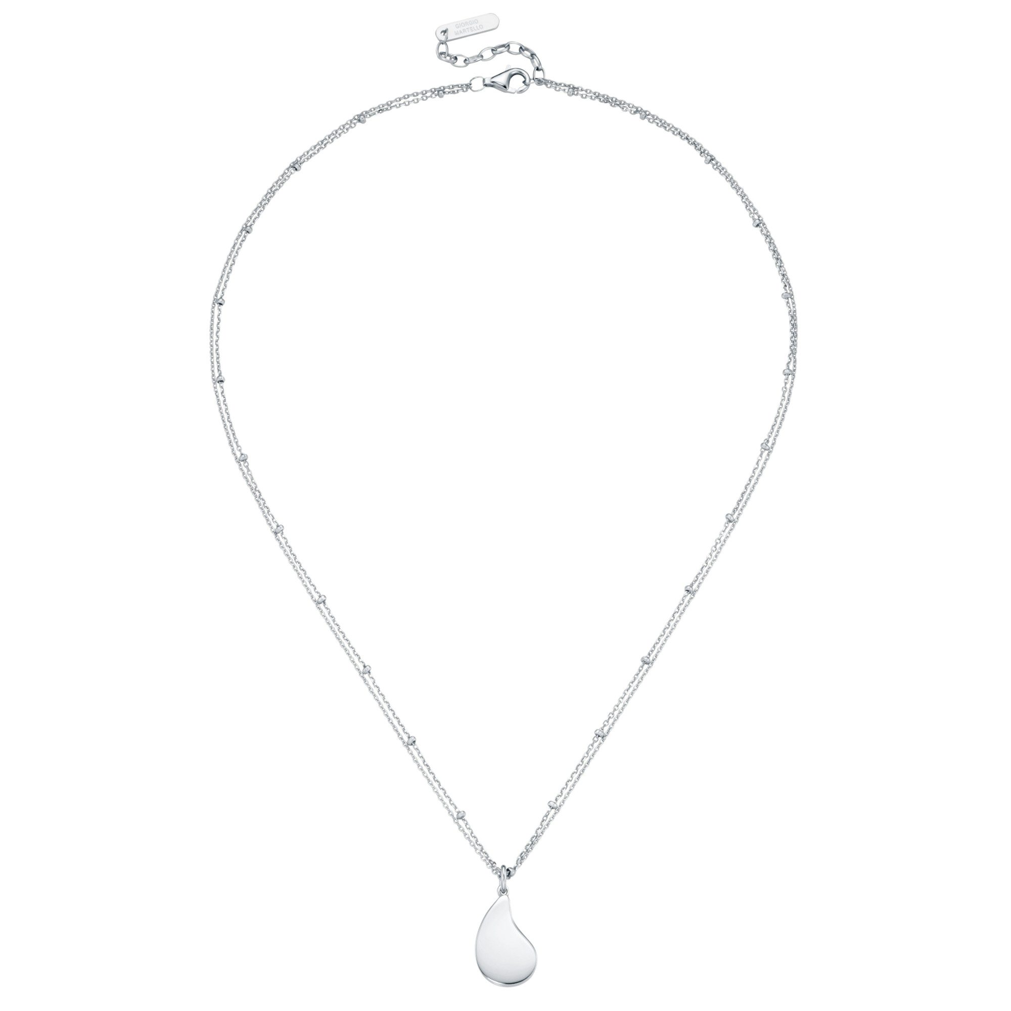 Kette mit Anhänger Anhänger Tropfen, Silber 925