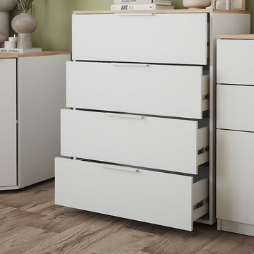 Vicco Kommode Sideboard hoch Betti Weiß Sonoma