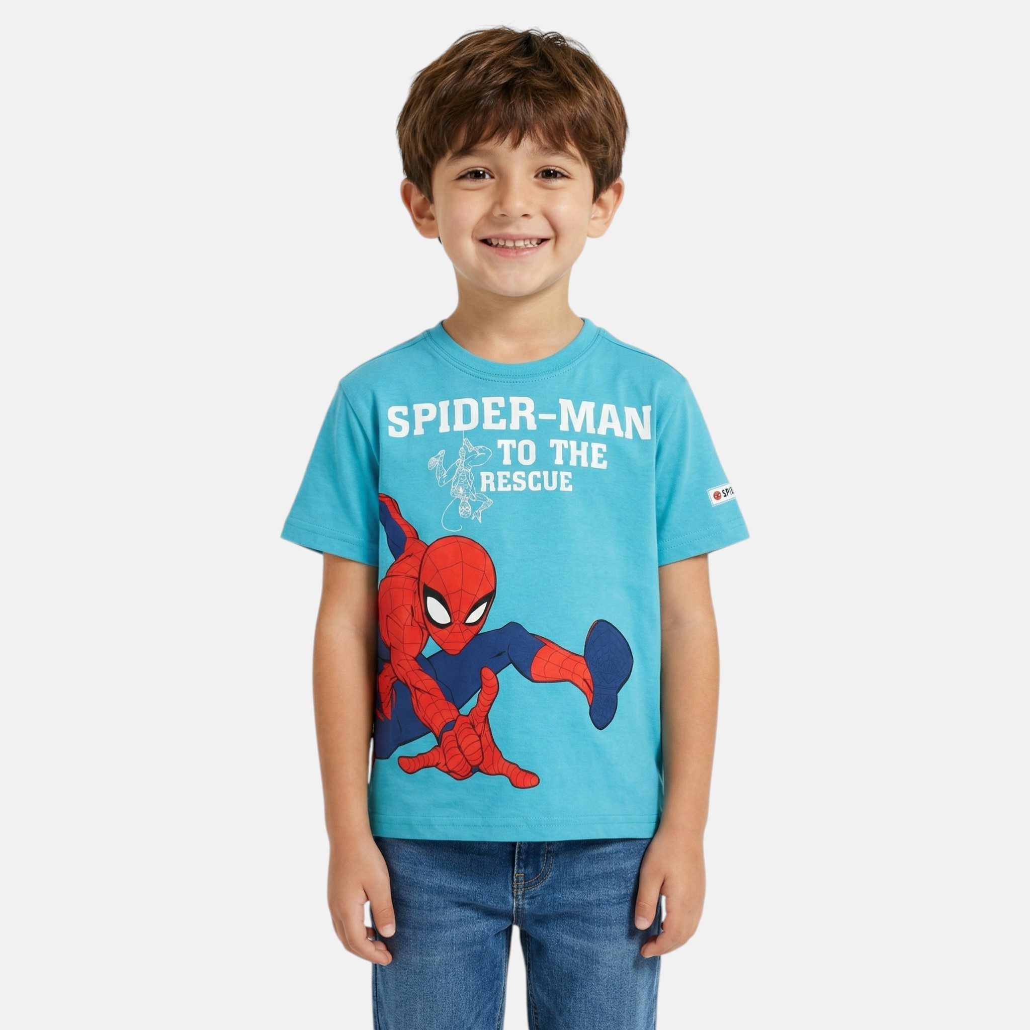MARVEL Print-Shirt Marvel Spiderman Kinder Jungen T-Shirt Kurzarm Shirt (1-tlg) Gr. 98 bis 128 - 100% Baumwolle
