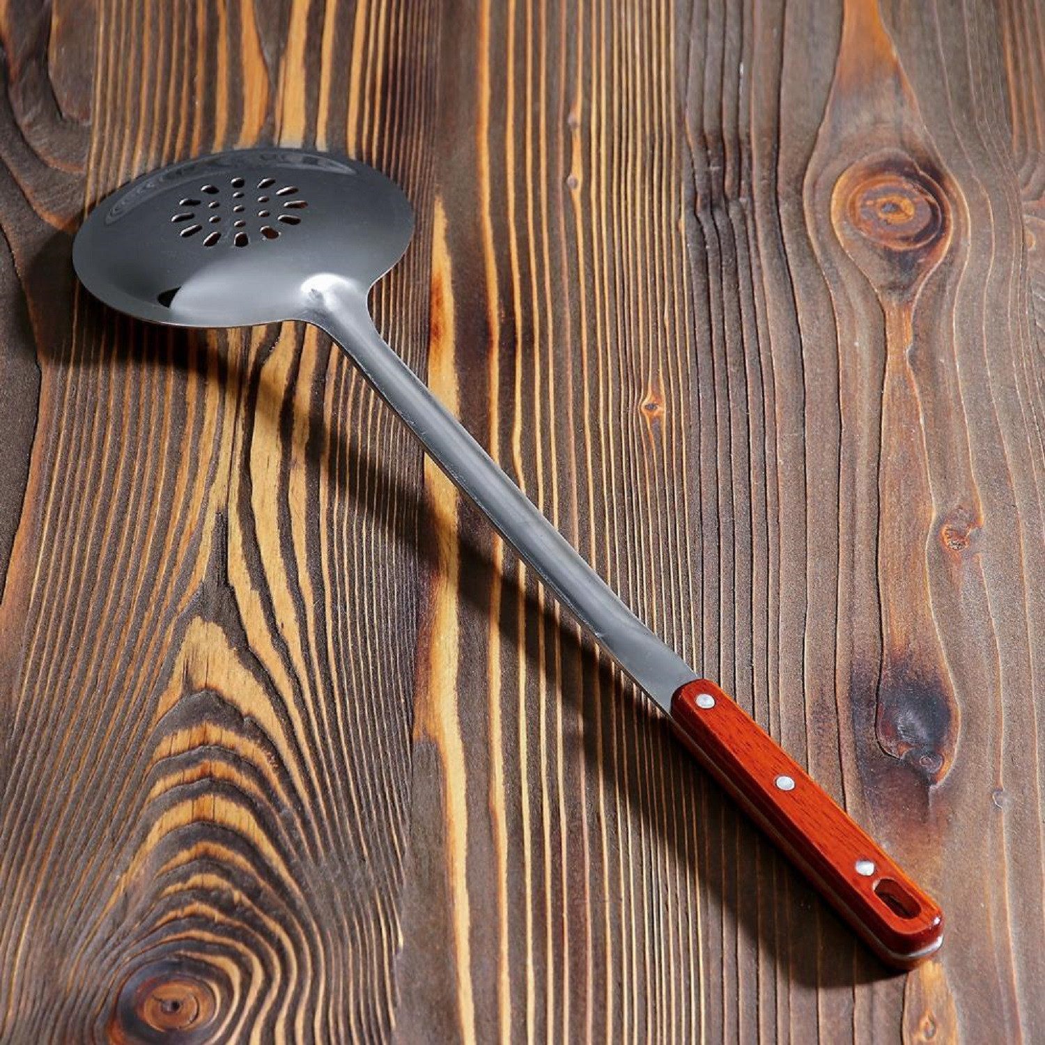 Olymp Handels GmbH Schaumlöffel Langer Schaumlöffel Schumowka für Kazan 65 cm Holzgriff Schaumkelle – Bild 3 von 3
