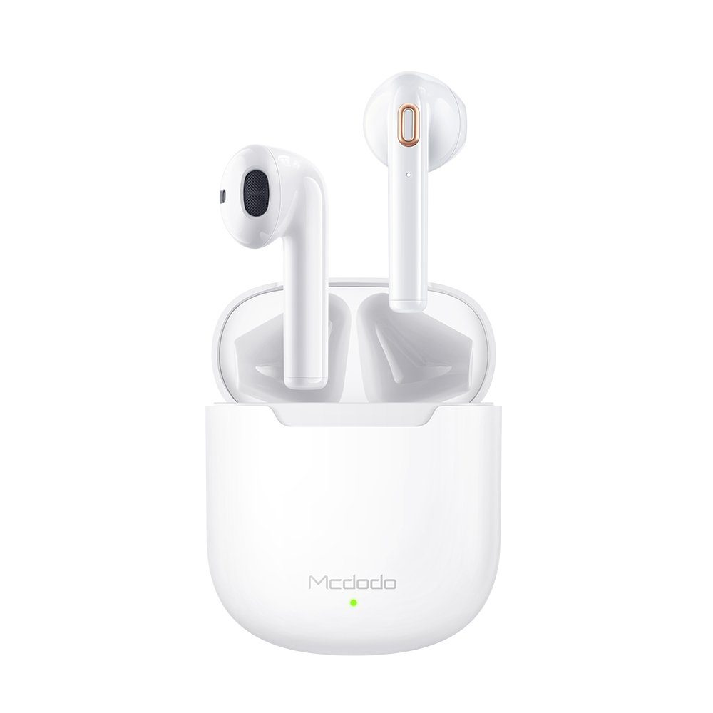 mcdodo TWS IP4X Wasserdicht Dual Call Stereo Kabellose Kopfhörer weiß Bluetooth-Kopfhörer
